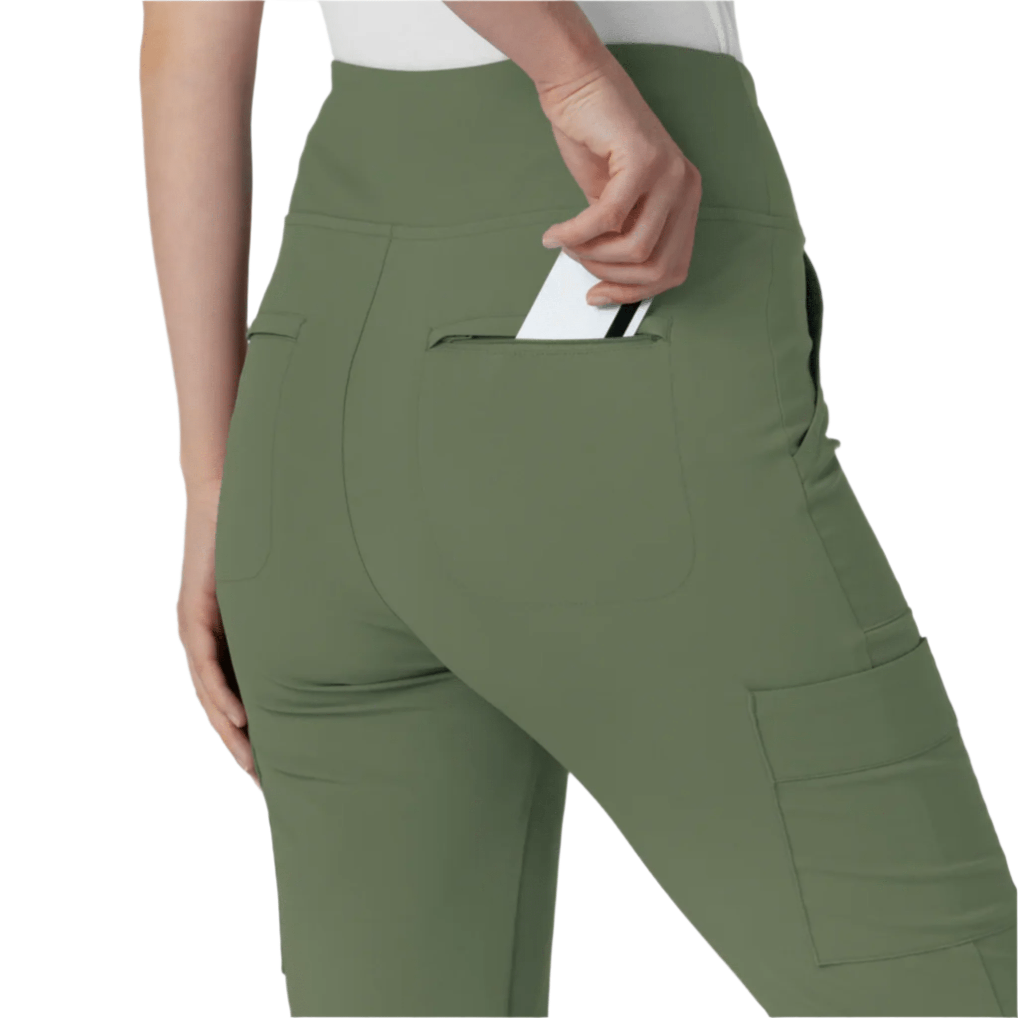Wink Women's Renew Cargo Flare Scrub Pant - Olive by Lenny's Shoe & Apparel