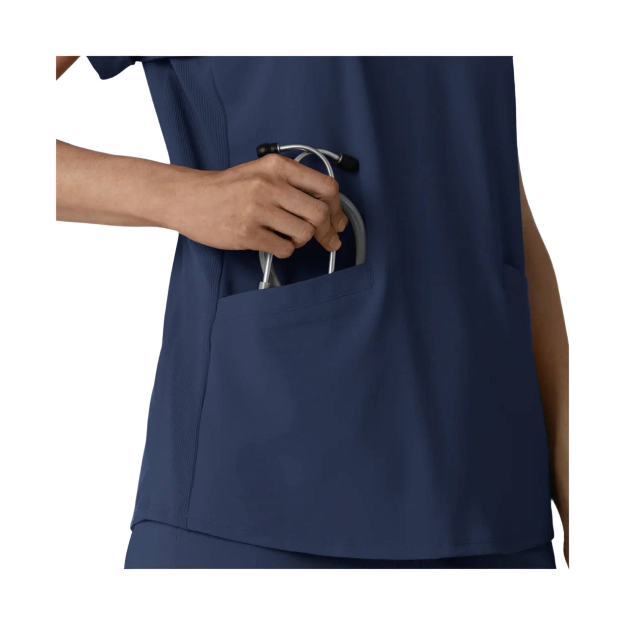 Wink Women's Renew Flex n Reach Scrub Top - Navy Blue by Lenny's Shoe & Apparel