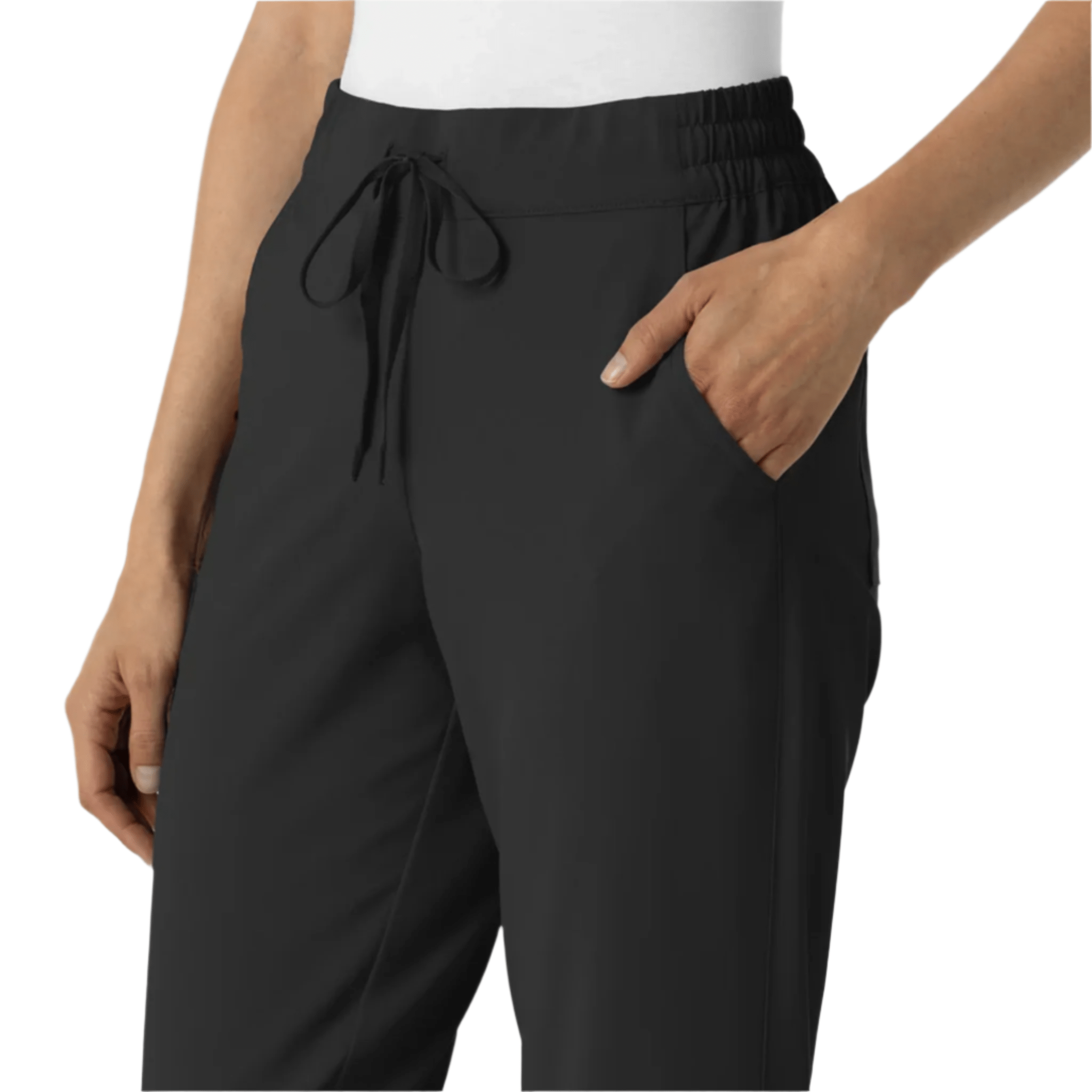 Wink Women's Renew Jogger Scrub Pant - Black by Lenny's Shoe & Apparel
