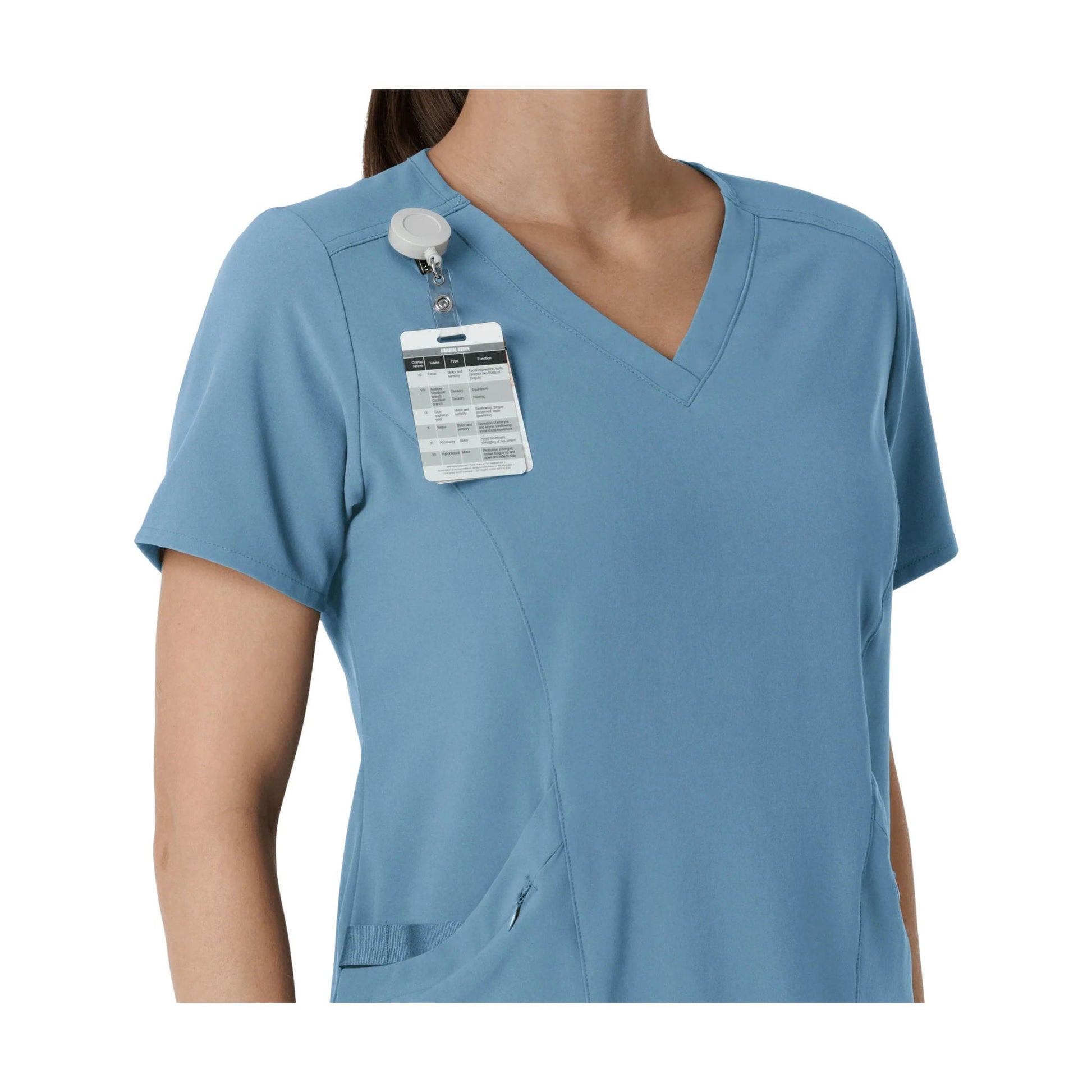 Wink Women's Renew V Neck Scrub Top - Pacific Blue by Lenny's Shoe & Apparel