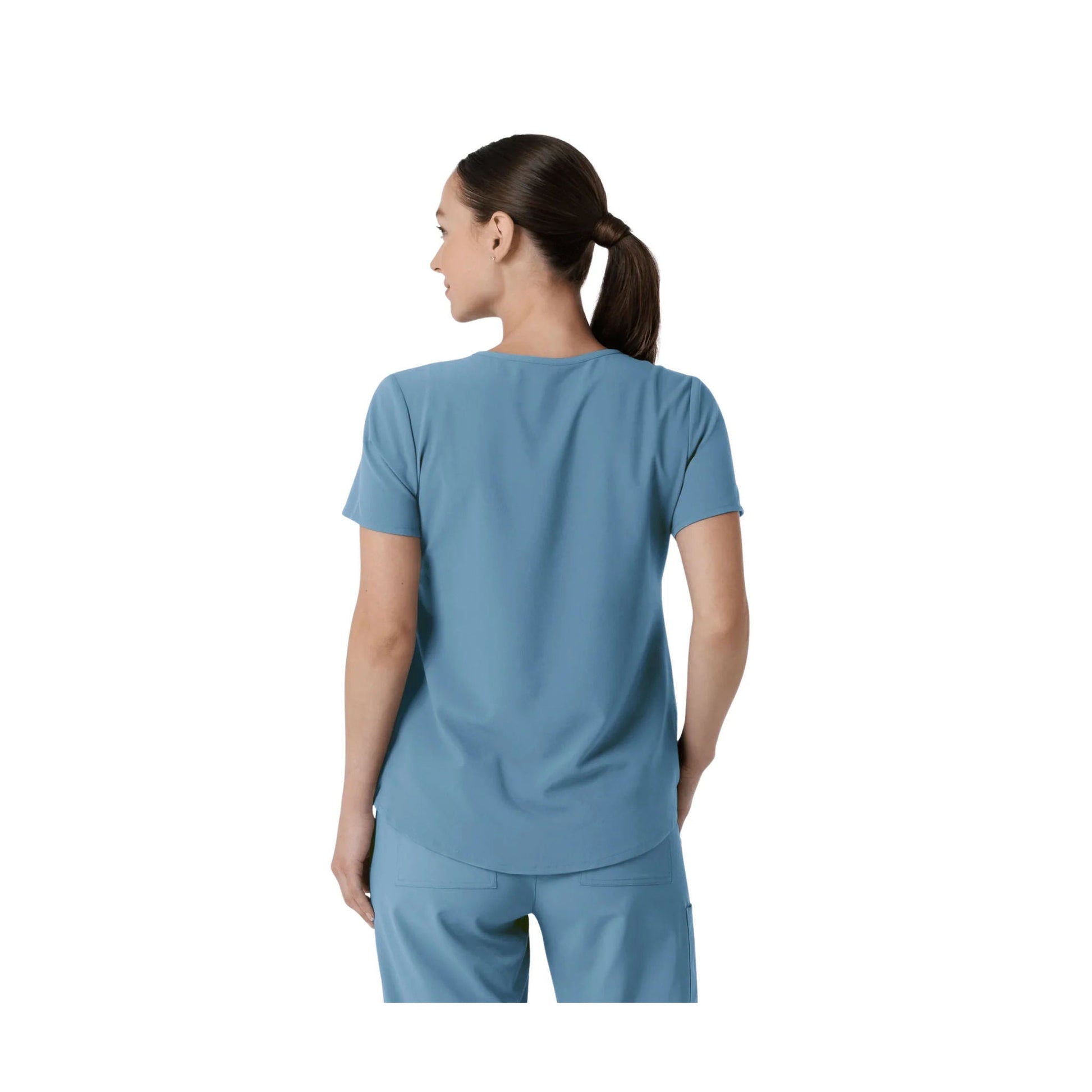 Wink Women's Renew V Neck Scrub Top - Pacific Blue by Lenny's Shoe & Apparel