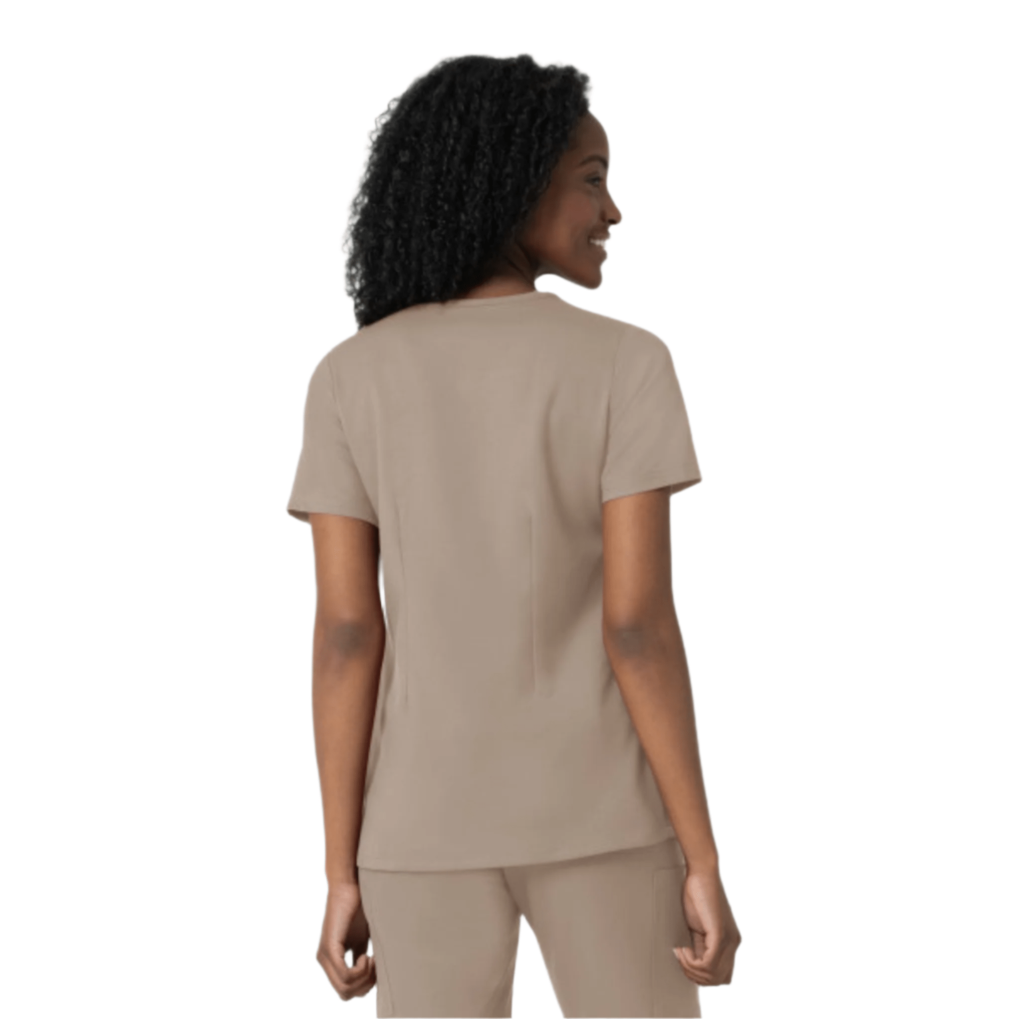 Wink Women's Thrive Fitted 3 Pocket V Neck Scrub Top - Haze by Lenny's Shoe & Apparel
