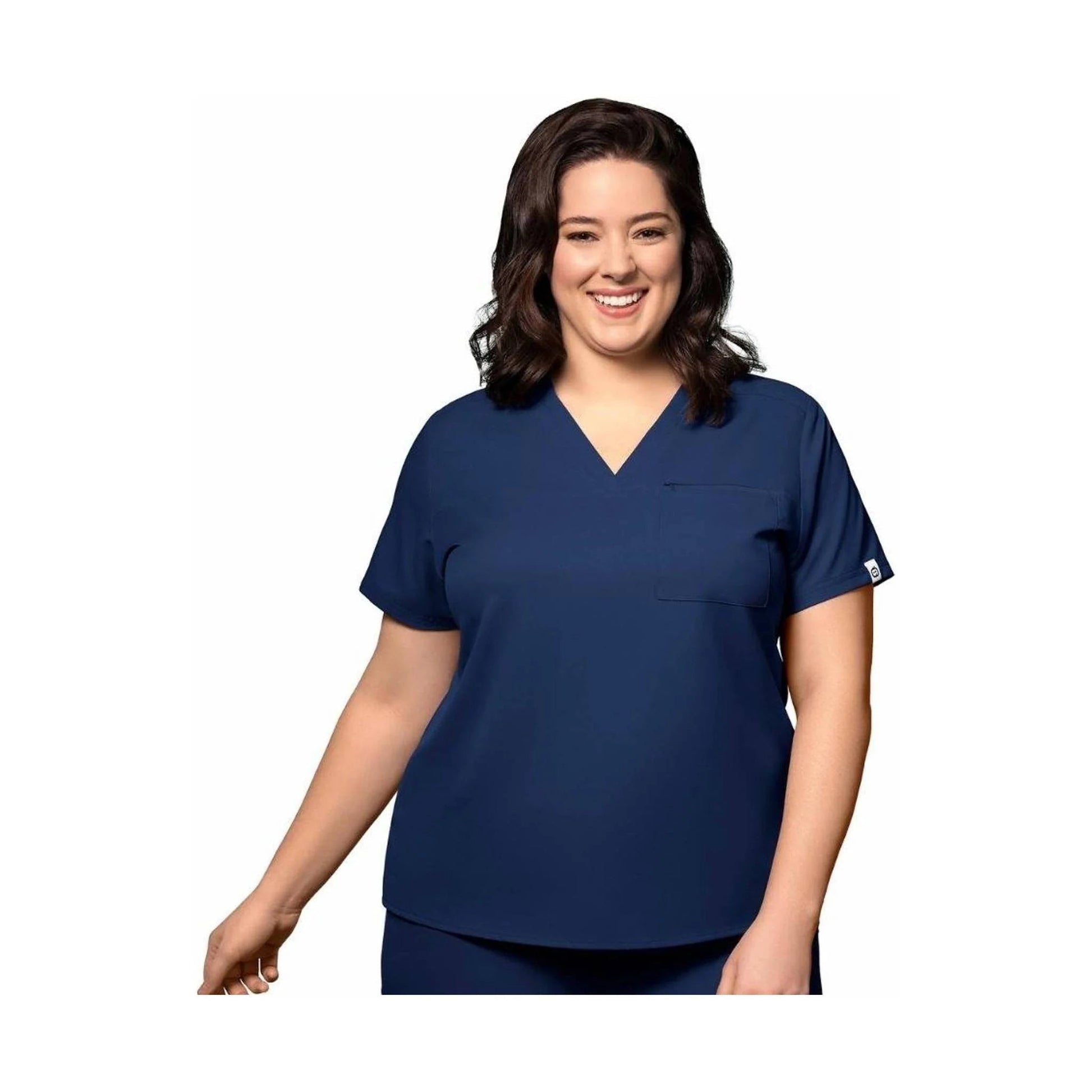 Wink Women's Thrive V Neck Tuck In Scrub Top - Navy by Lenny's Shoe & Apparel