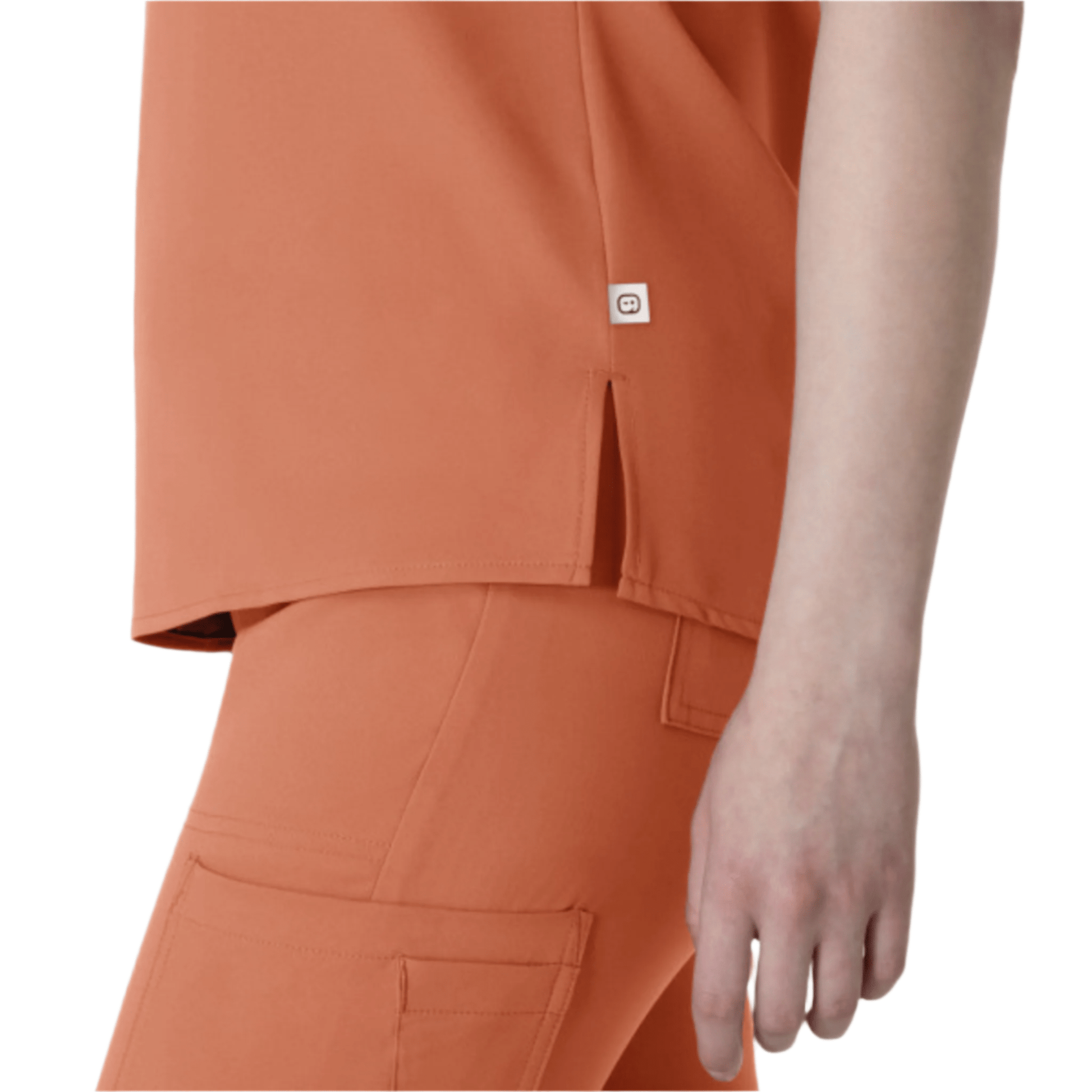 Wink Women's Thrive V Neck Tuck In Scrub Top - Terra Cotta by Lenny's Shoe & Apparel