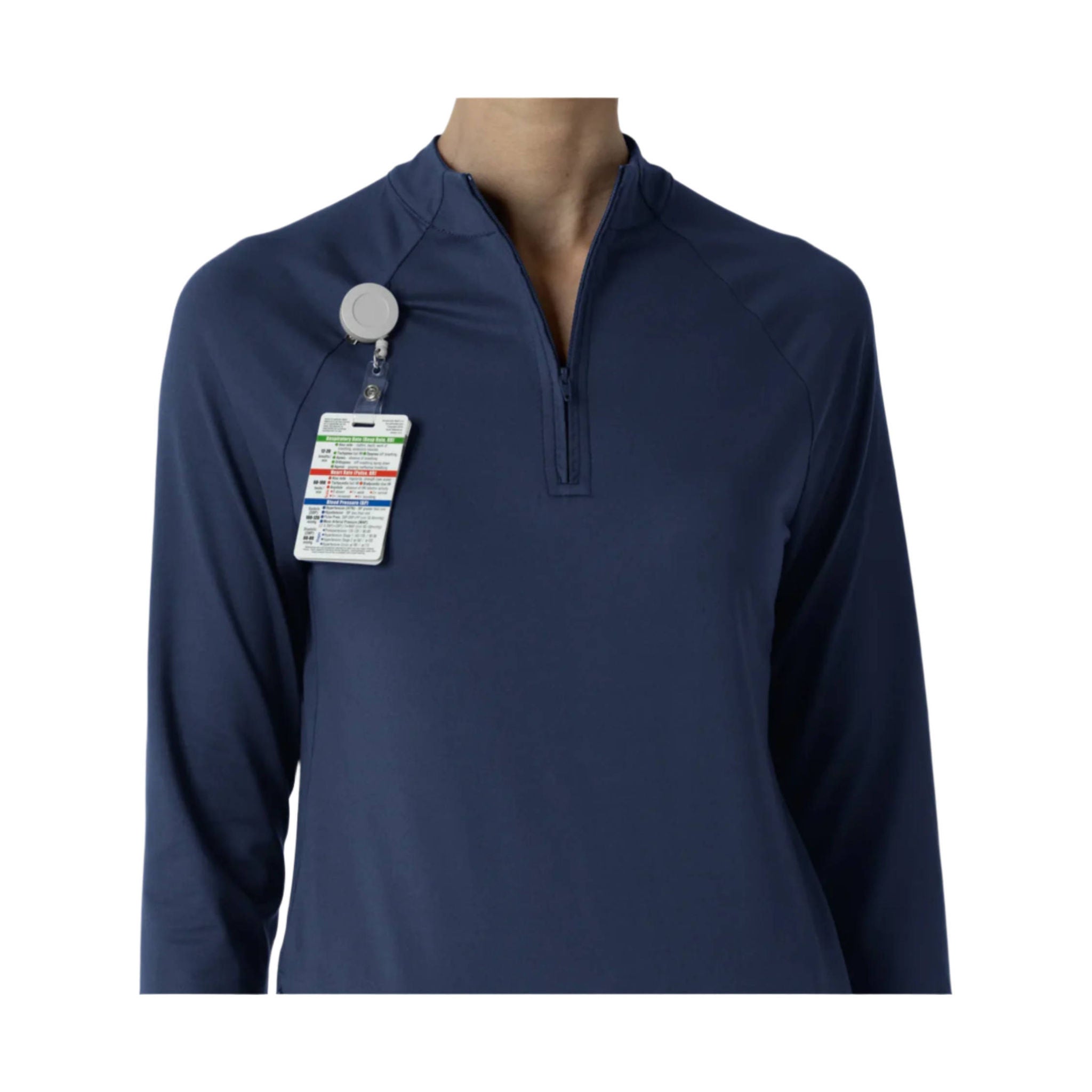 Wink Women's Watch Window Quarter Zip Top - Navy by Lenny's Shoe & Apparel