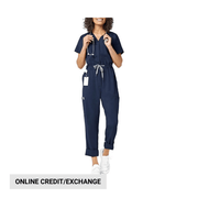 Wink Women's Zip Front Jumpsuit - Navy by Lenny's Shoe & Apparel