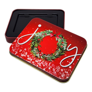 Christmas Gift Card Tin - Joyful Wreath