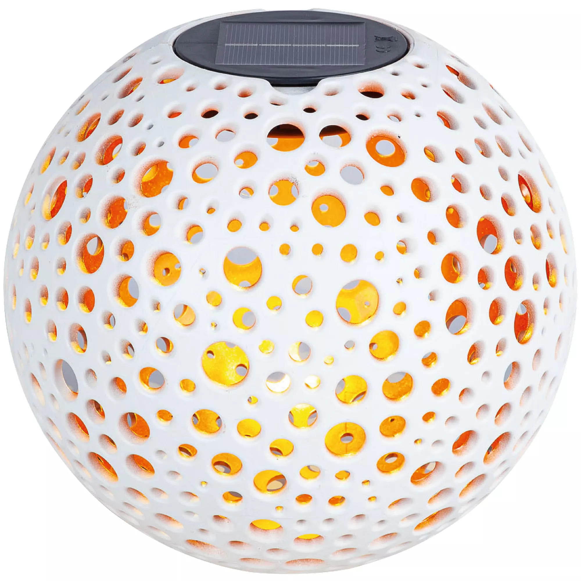 The Alabaster White Solar Garden Sphere