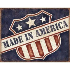 Tin Sign - Made In America by Homeportonline