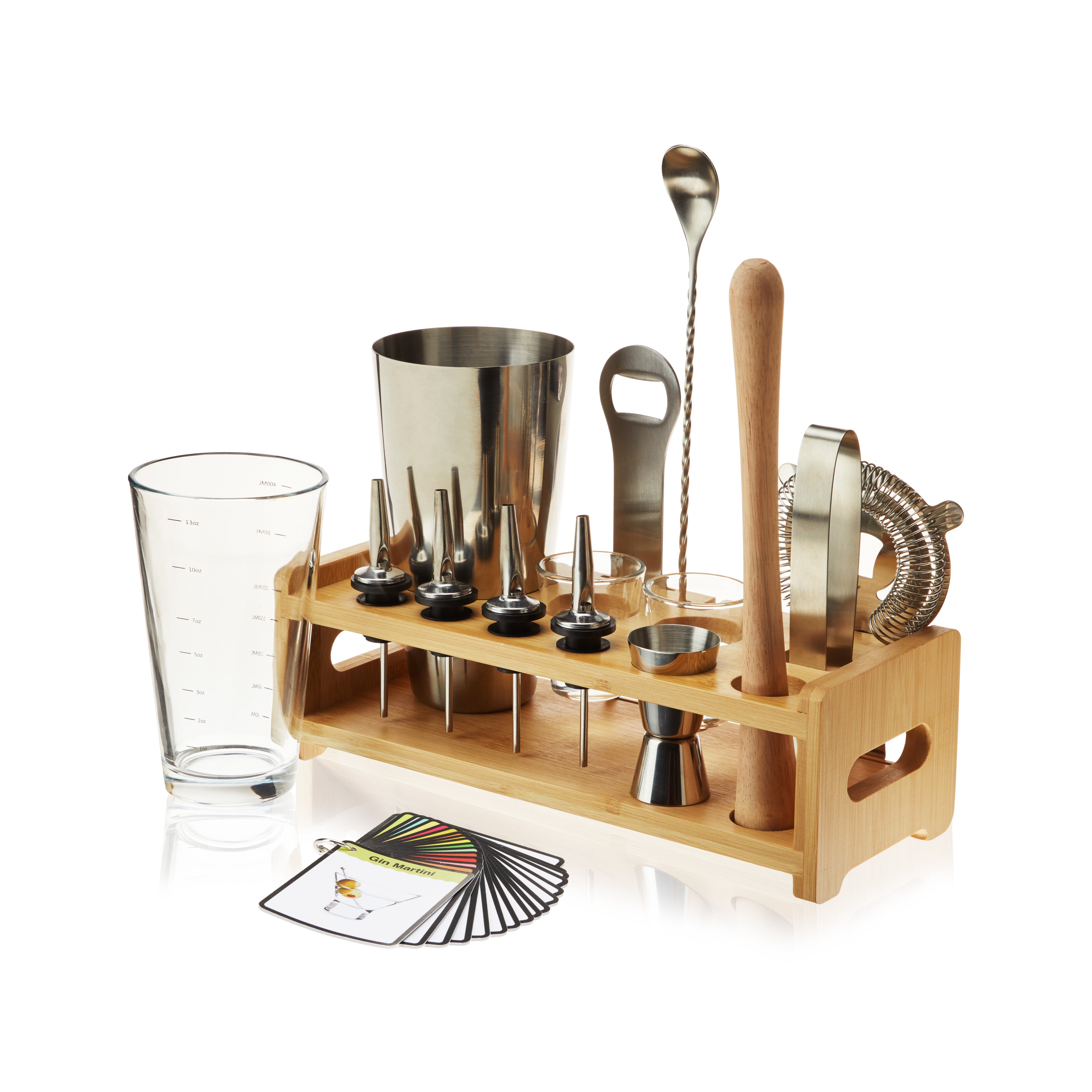 Barware Set - 14 Piece Mixologist by True Brands by Homeportonline