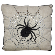 Sparkling Spider Web Pillow