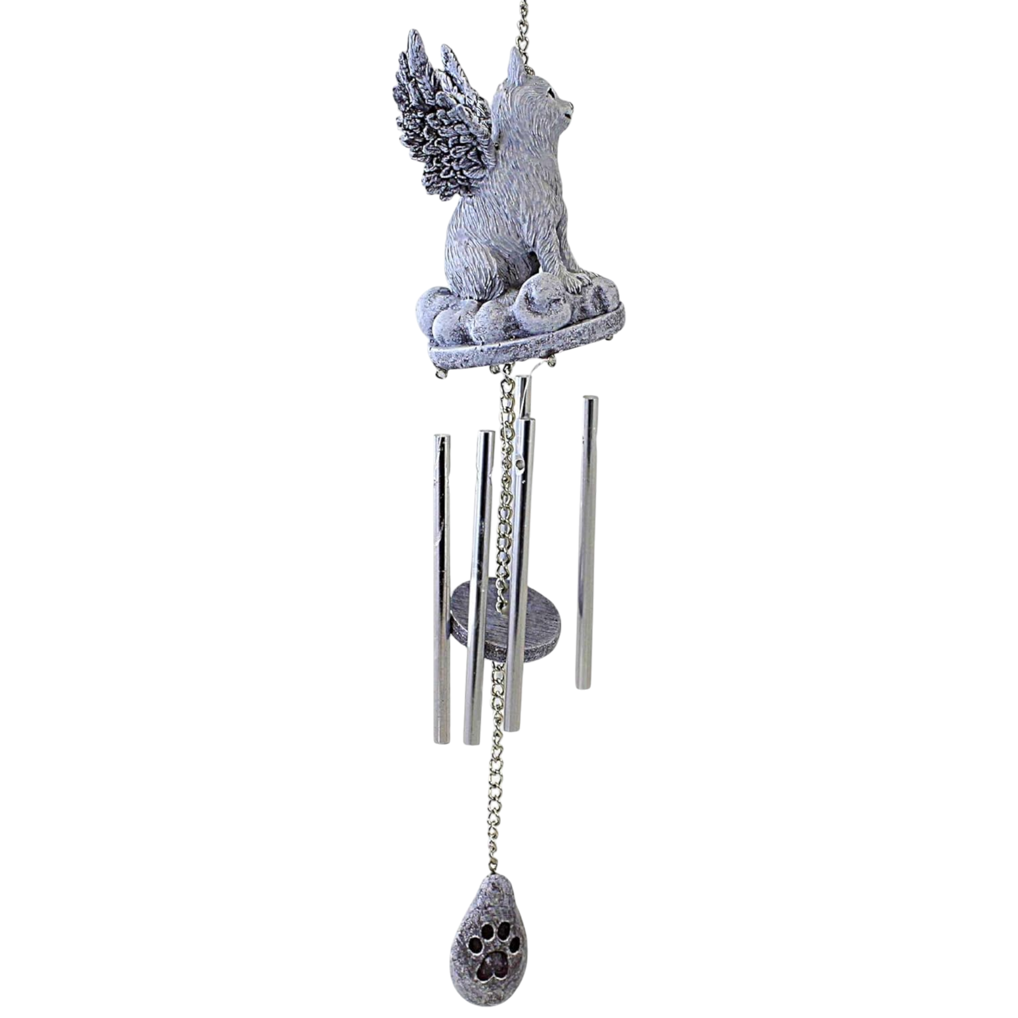 Angelic Cat Memorial Windchime – 17 Inch