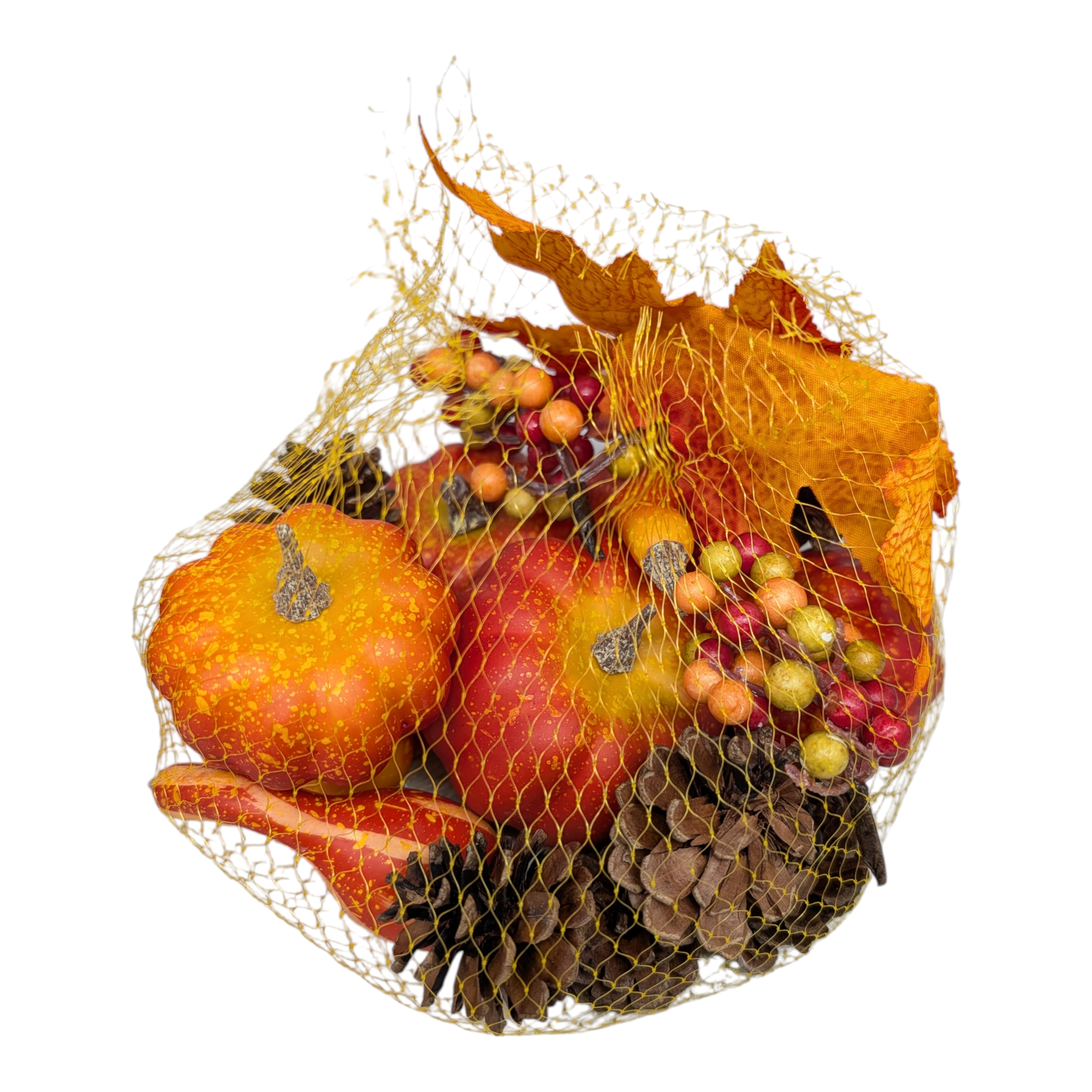 Harvest Accents in a Mesh Bag -