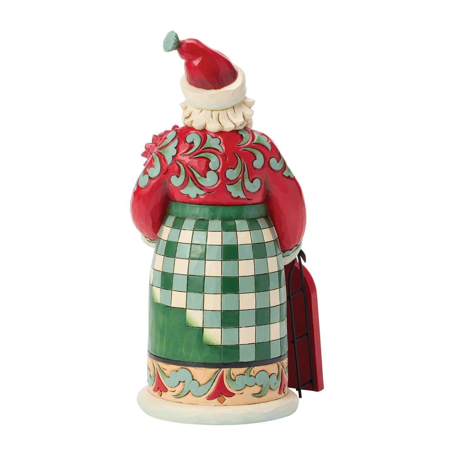 Highland Glen Santa Figurine - Sliding Into The Holidays