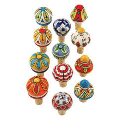Wine Bottle Stopper Ceramic Assorted Styles Country Home (Sold Individually) by Homeportonline