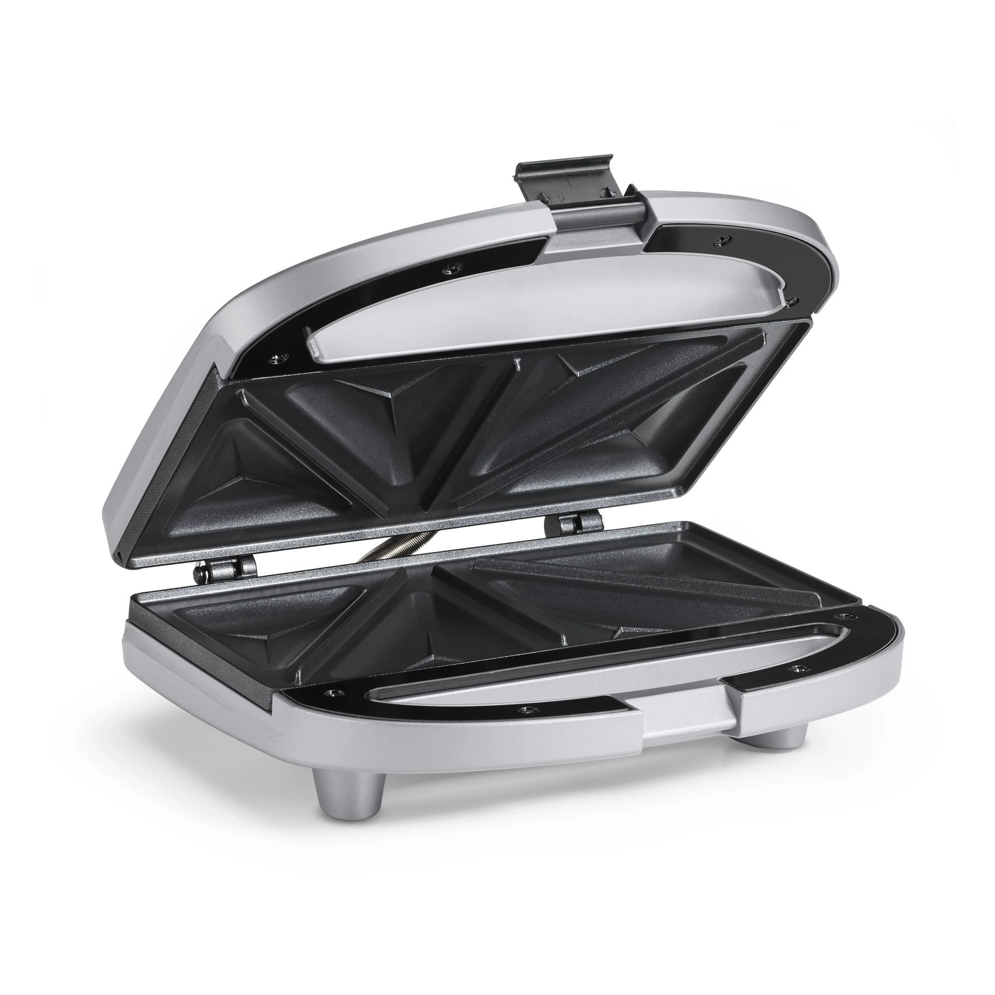 Electric Tabletop Grill Sandwich Brushed Chrome - grills 2 sandwiches by Homeportonline