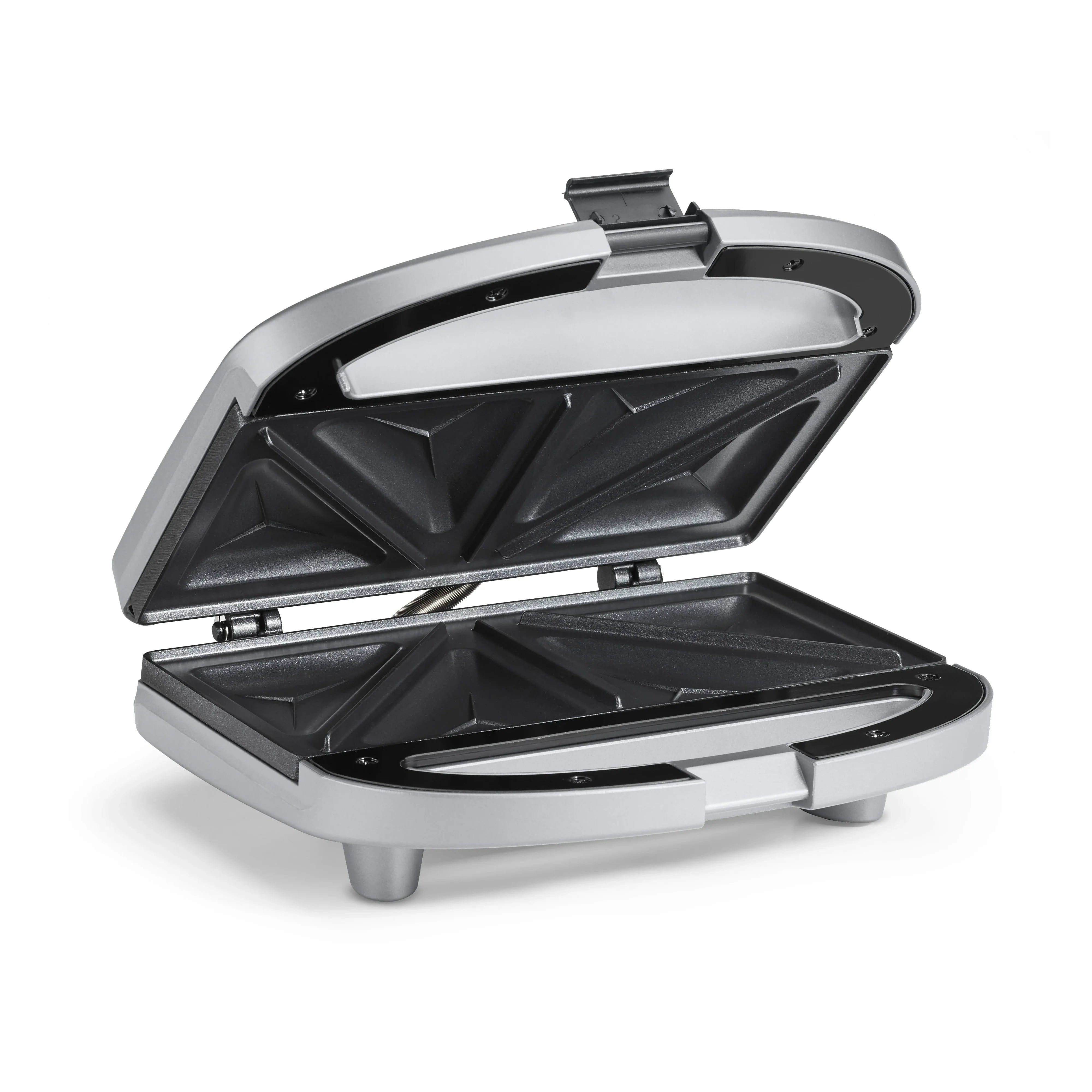 Electric Tabletop Grill Sandwich Brushed Chrome - grills 2 sandwiches by Homeportonline