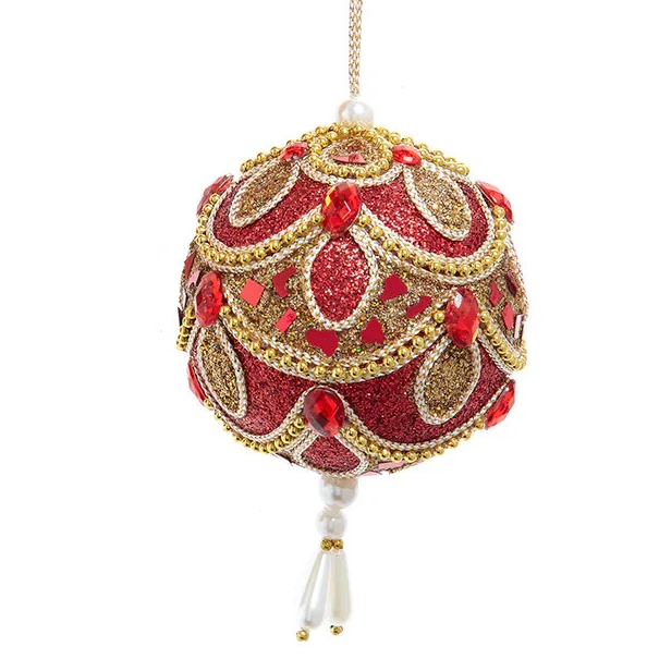 Elegant Ruby Red Tassel Ornament -