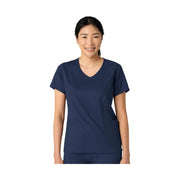 Wink Women's 2 Pocket V Neck Scrub Top - Navy by Lenny's Shoe & Apparel