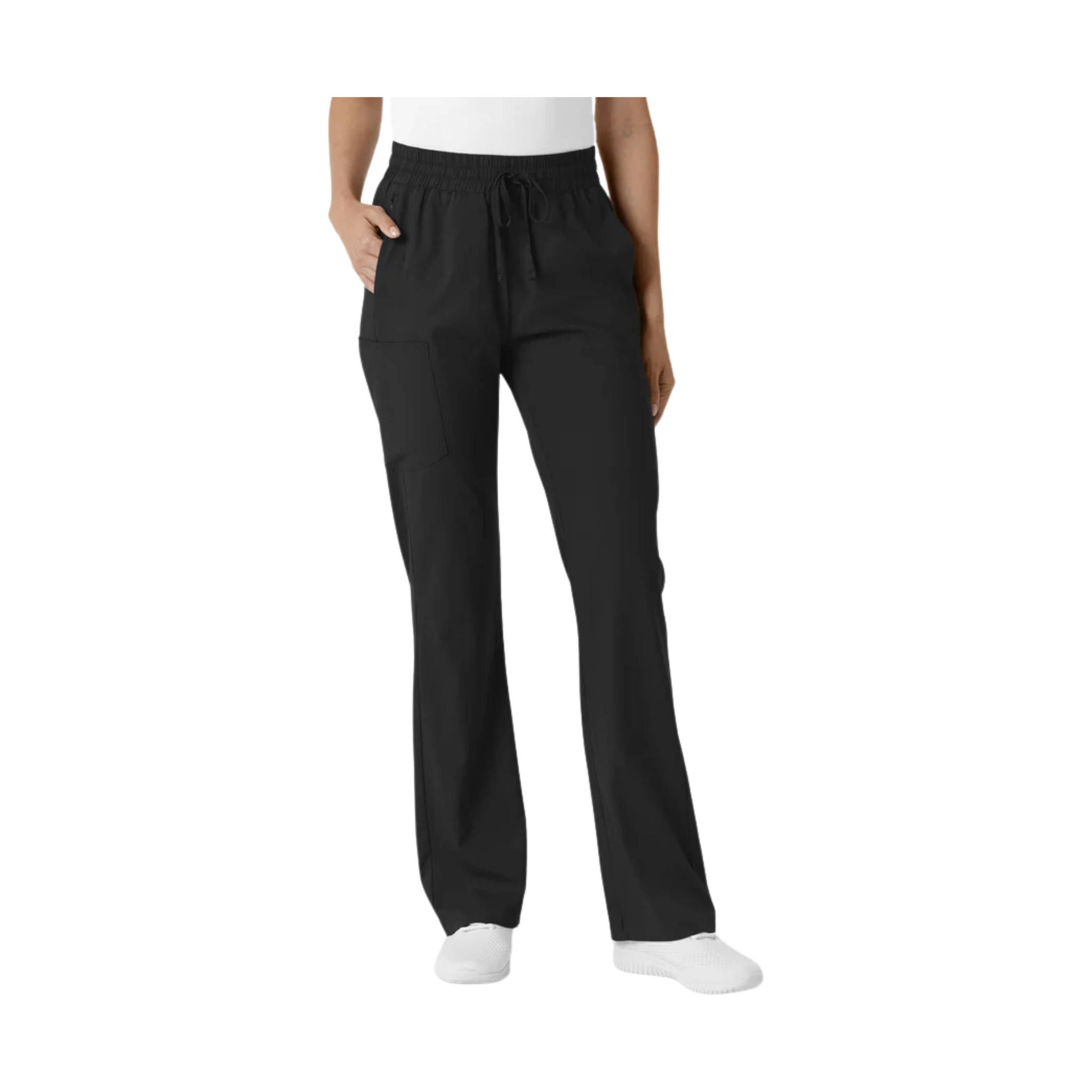 Wink Women's Bootcut Scrub Pant - Black by Lenny's Shoe & Apparel