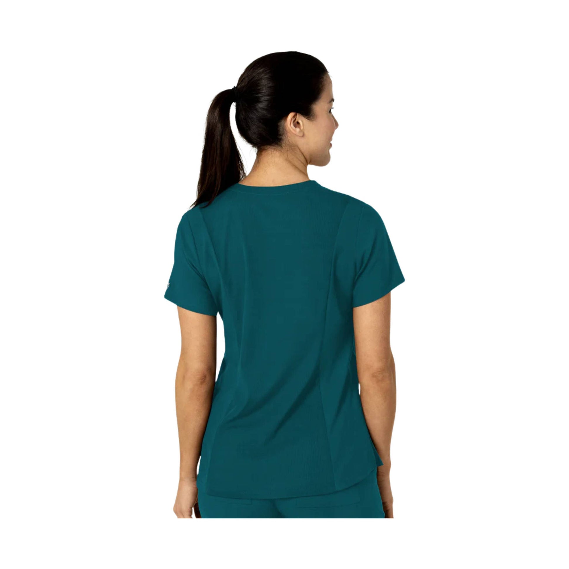 Wink Women's Flex n Reach V Neck Scrub Top - Caribbean by Lenny's Shoe & Apparel