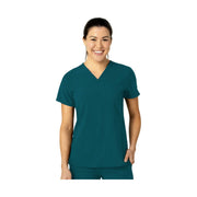 Wink Women's Flex n Reach V Neck Scrub Top - Caribbean by Lenny's Shoe & Apparel