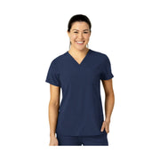 Wink Women's Flex n Reach V Neck Scrub Top - Navy by Lenny's Shoe & Apparel
