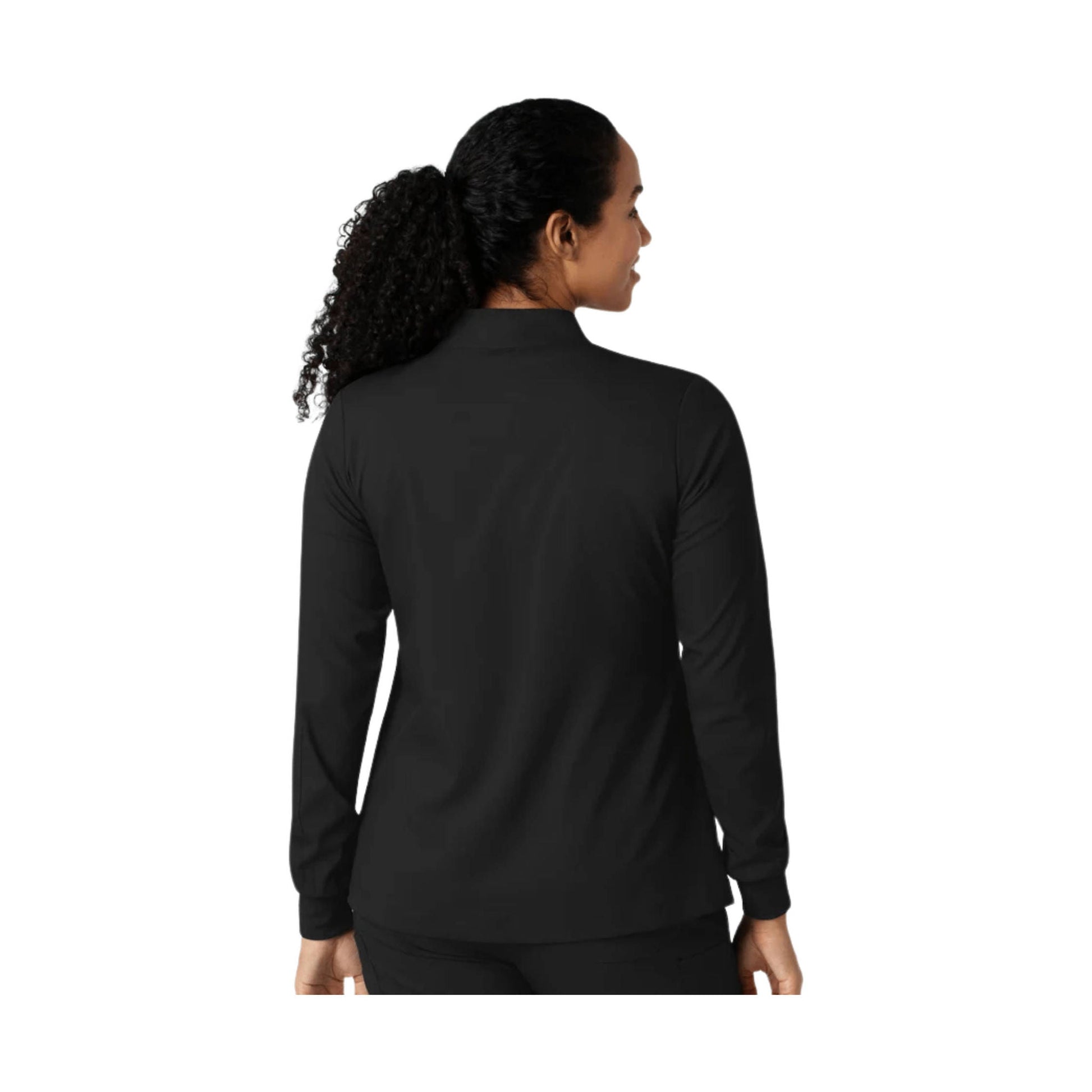 Wink Women's Warm Up Scrub Jacket - Black by Lenny's Shoe & Apparel