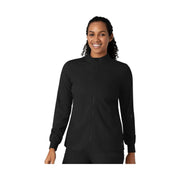 Wink Women's Warm Up Scrub Jacket - Black by Lenny's Shoe & Apparel