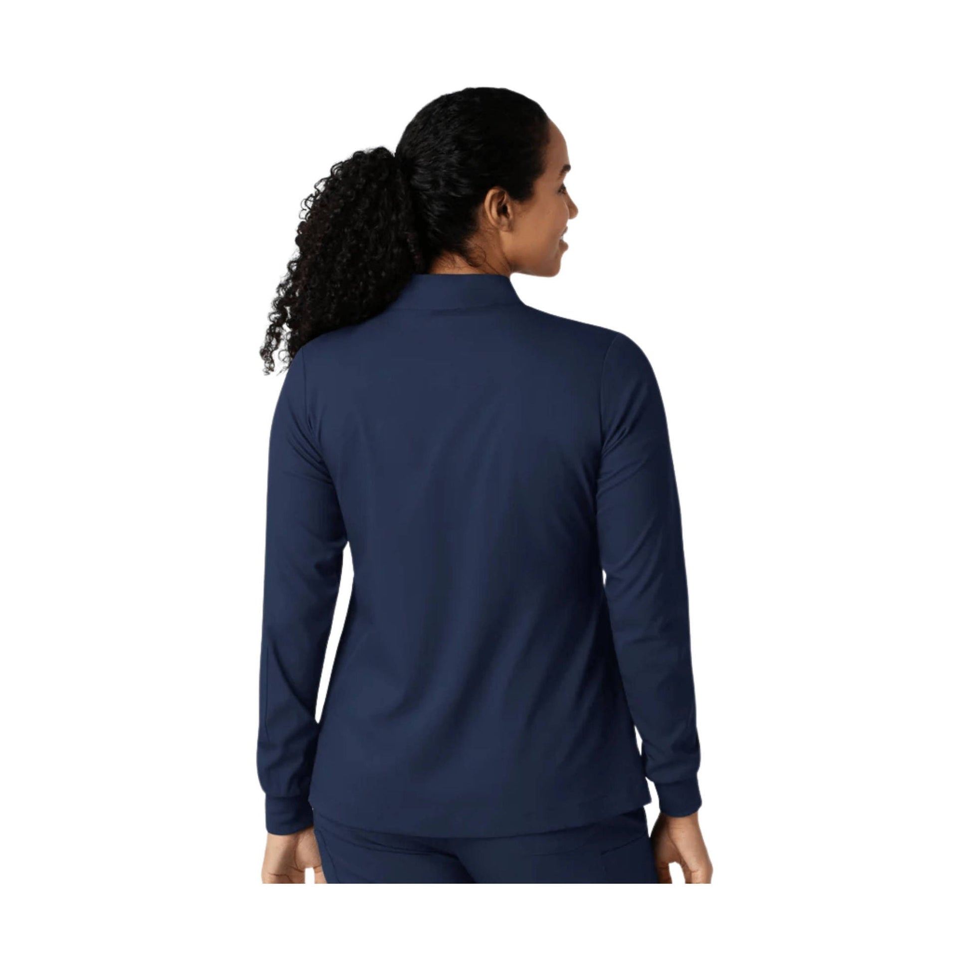Wink Women's Warm Up Scrub Jacket - Navy Blue by Lenny's Shoe & Apparel