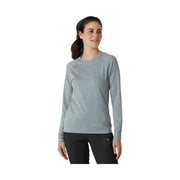 Wink Women's Watch Window Long Sleeve Underscrub Top - Pewter Heather by Lenny's Shoe & Apparel