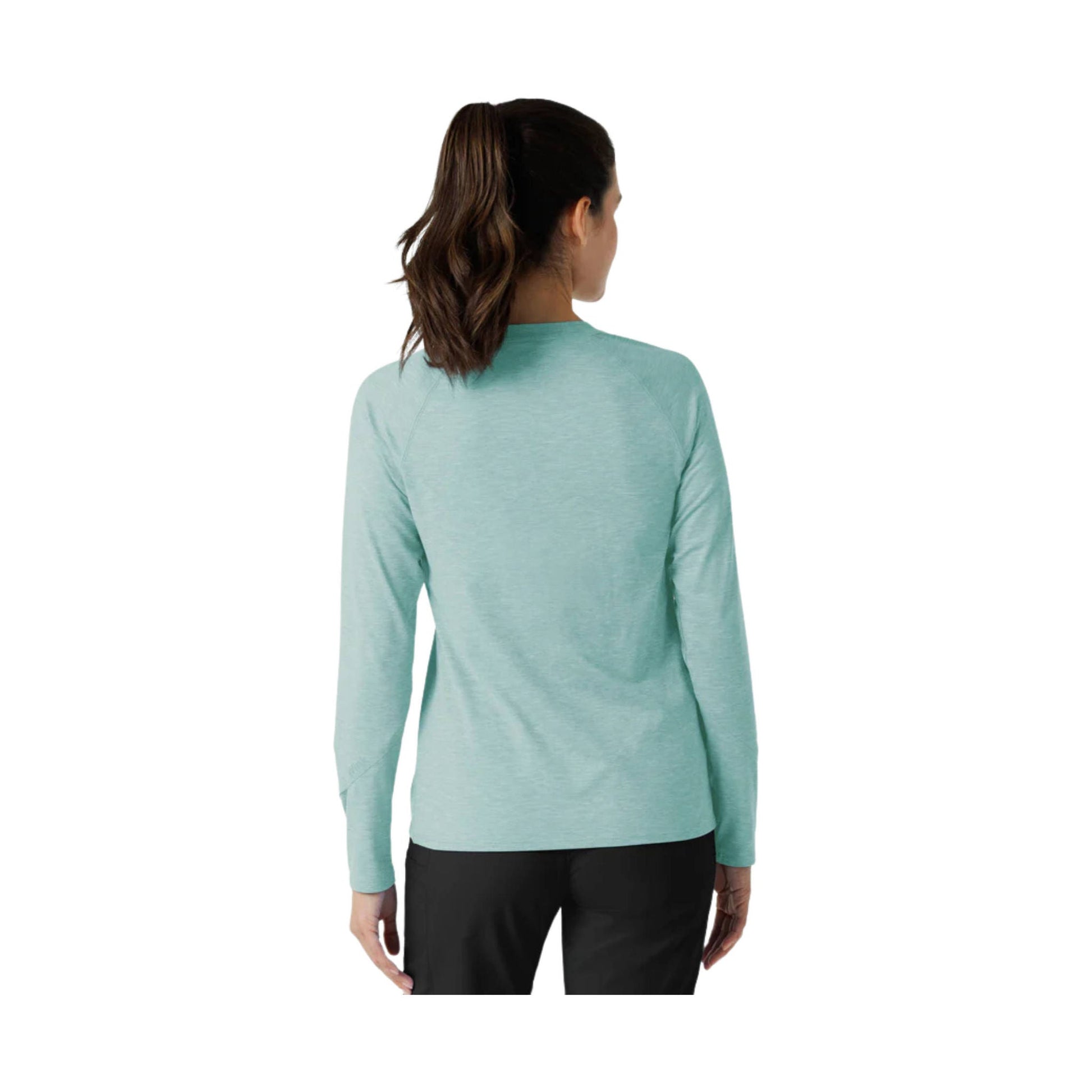 Wink Women's Watch Window Long Sleeve Underscrub Top - Sky Blue Heather by Lenny's Shoe & Apparel