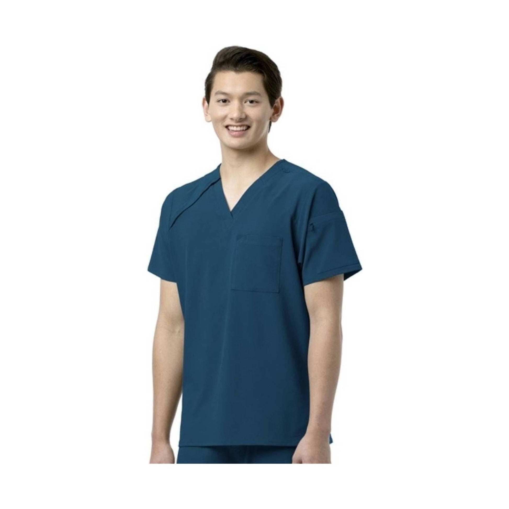 Wink Men's EZ Zip Scrub Top - Caribbean by Lenny's Shoe & Apparel
