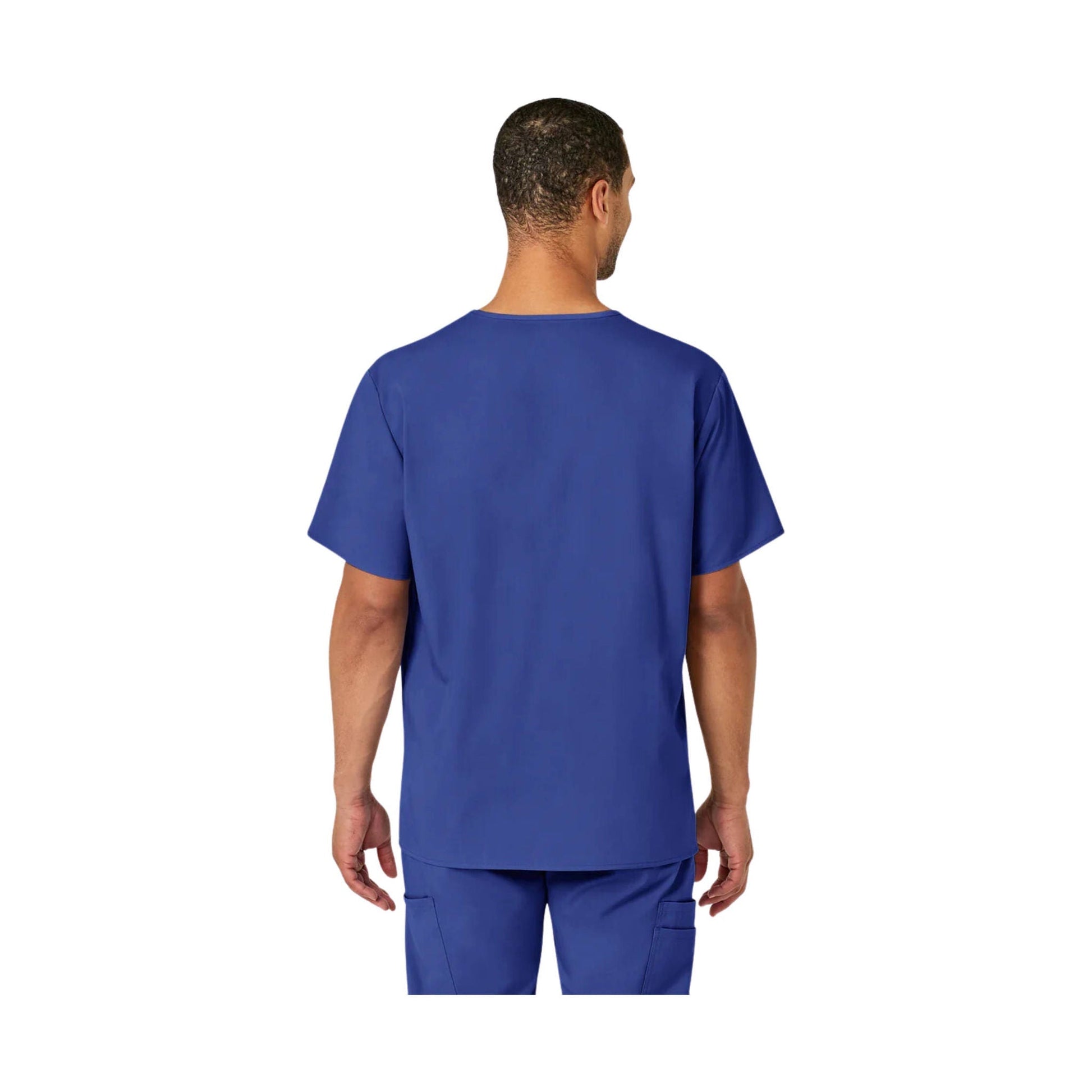 Wink Men's Pro V Neck Scrub Top - Galaxy Blue by Lenny's Shoe & Apparel