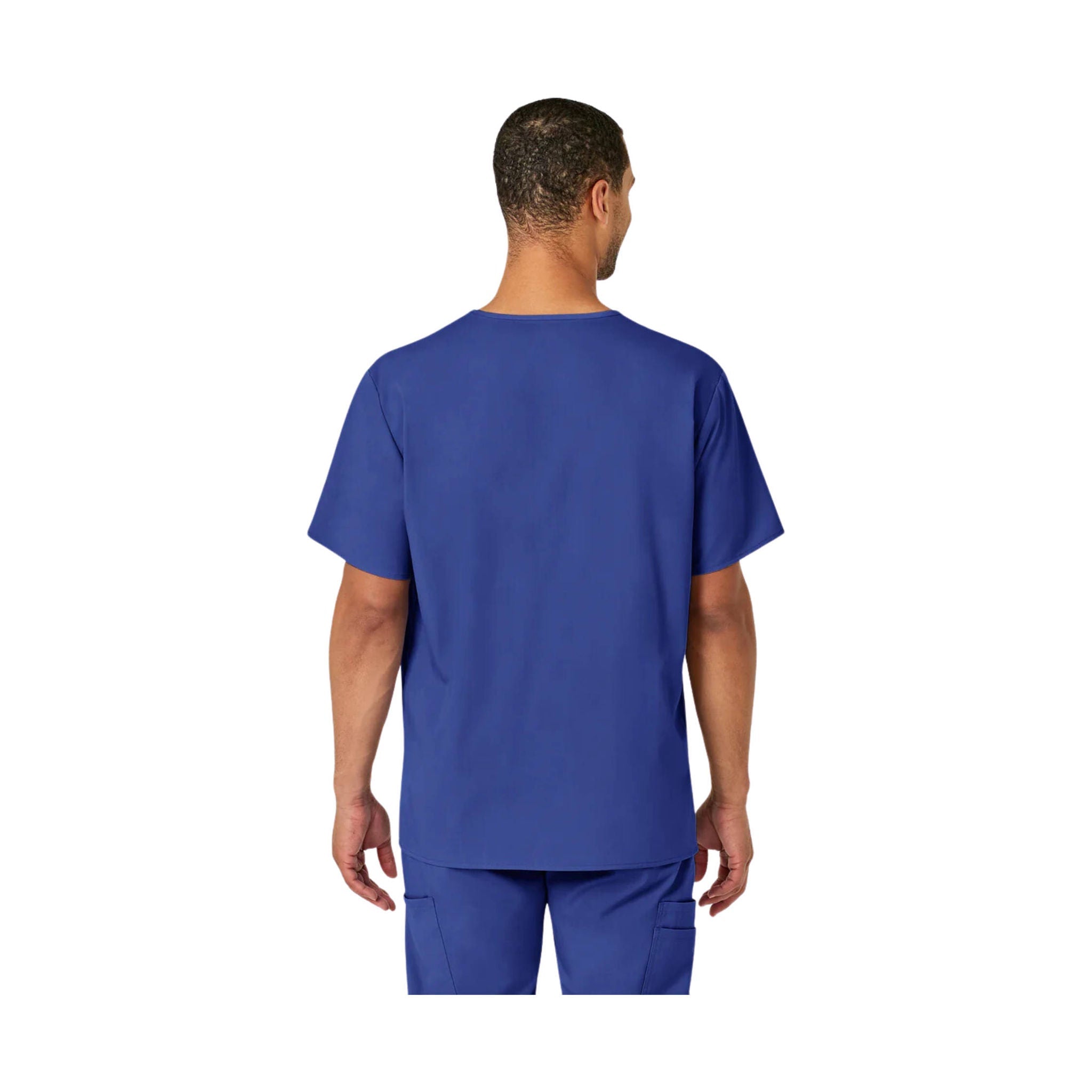 Wink Men's Pro V Neck Scrub Top - Galaxy Blue by Lenny's Shoe & Apparel