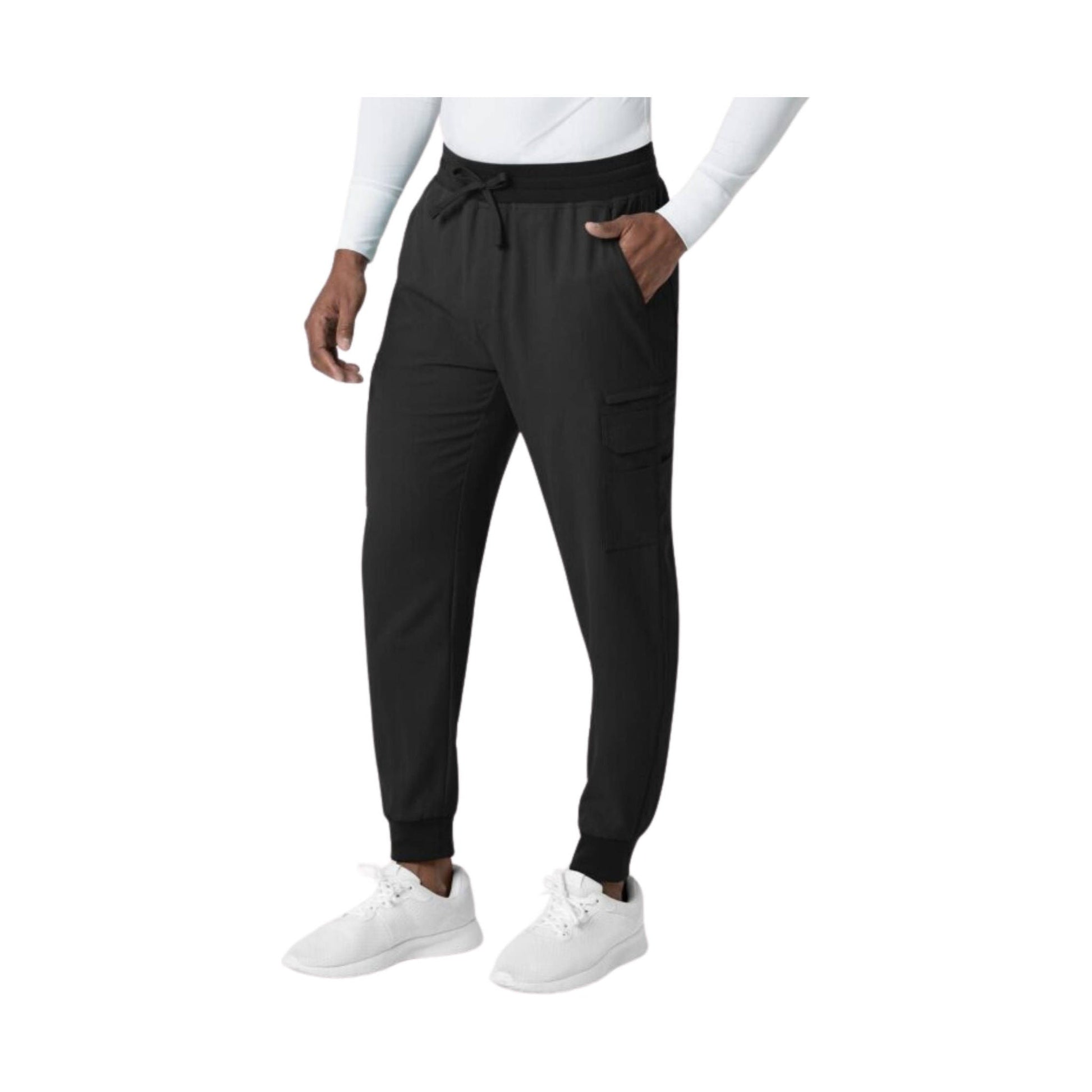 Wink Men's Utility Jogger Scrub Pant - Black by Lenny's Shoe & Apparel