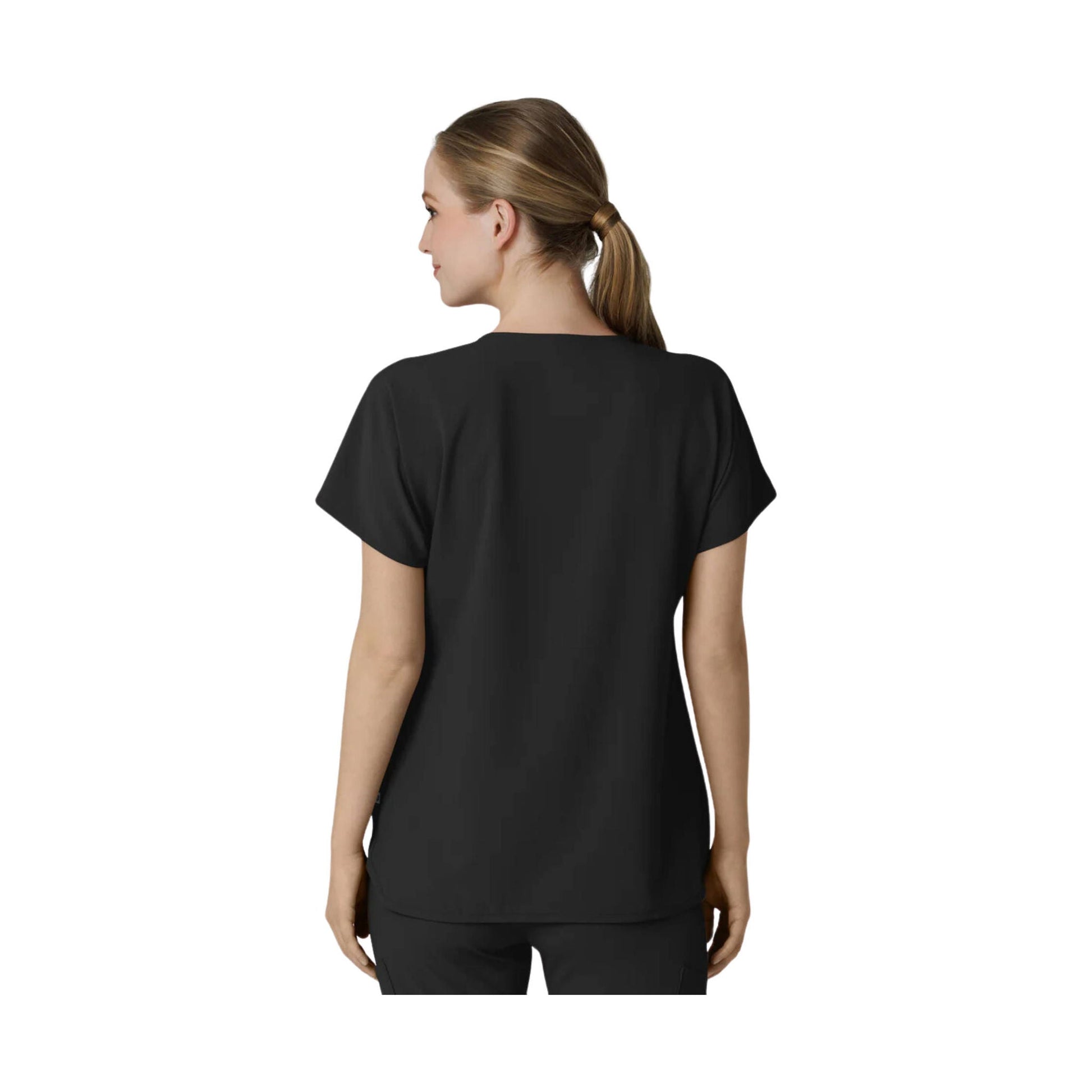 Wink Renew Women's Dolman Scrub Top - Black by Lenny's Shoe & Apparel