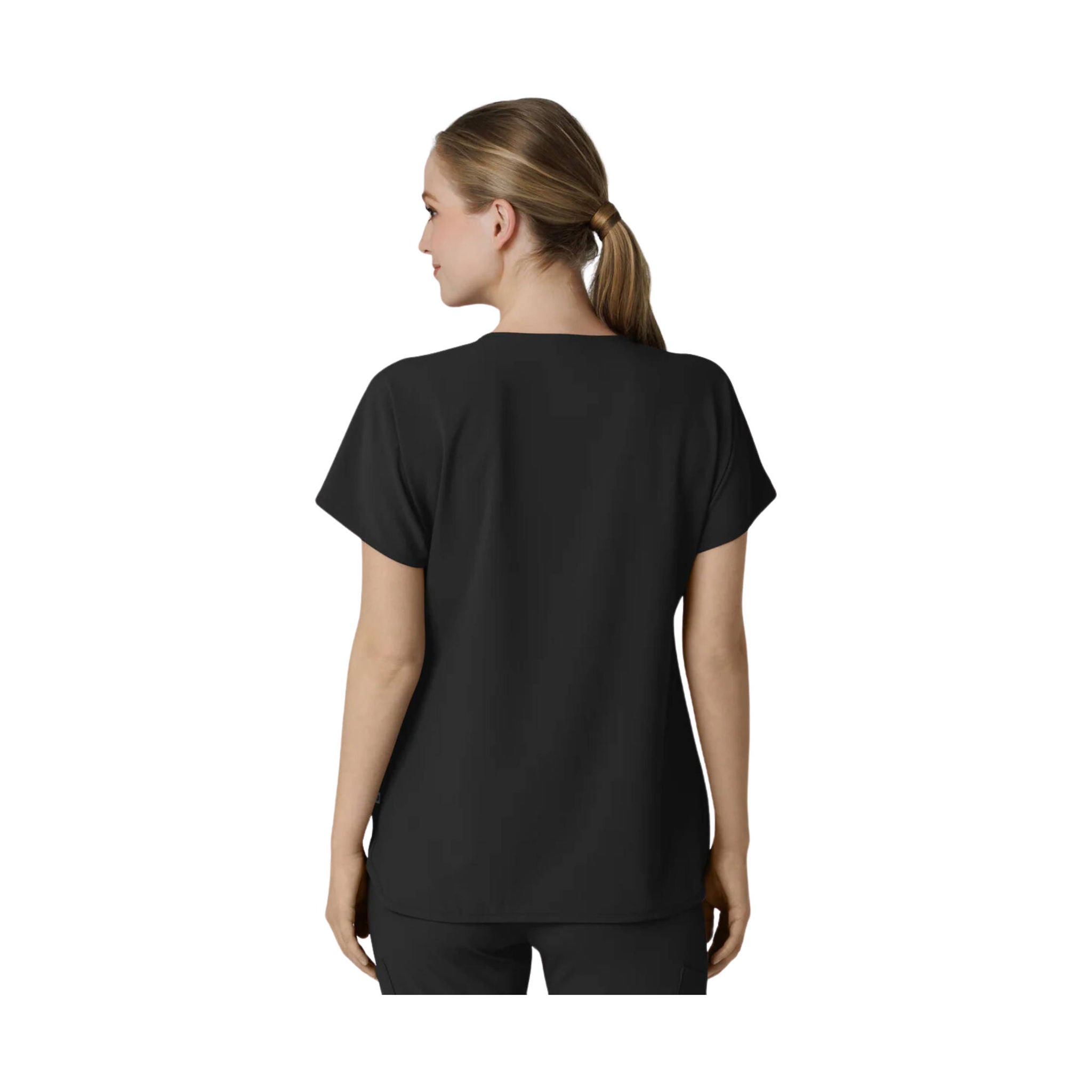 Wink Renew Women's Dolman Scrub Top - Black by Lenny's Shoe & Apparel
