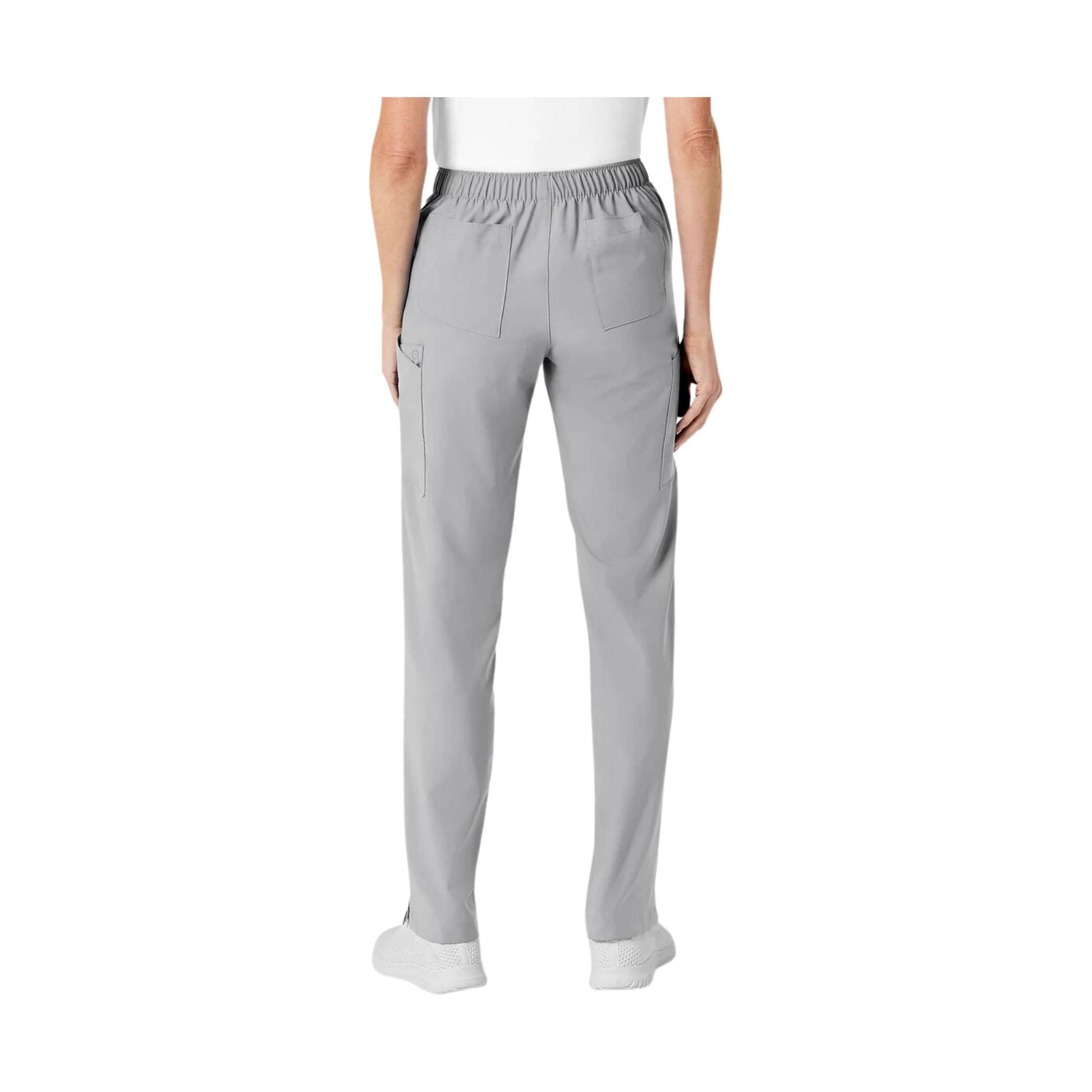 Wink Women's Flat Front Cargo Scrub Pant - Light Grey/Blue by Lenny's Shoe & Apparel