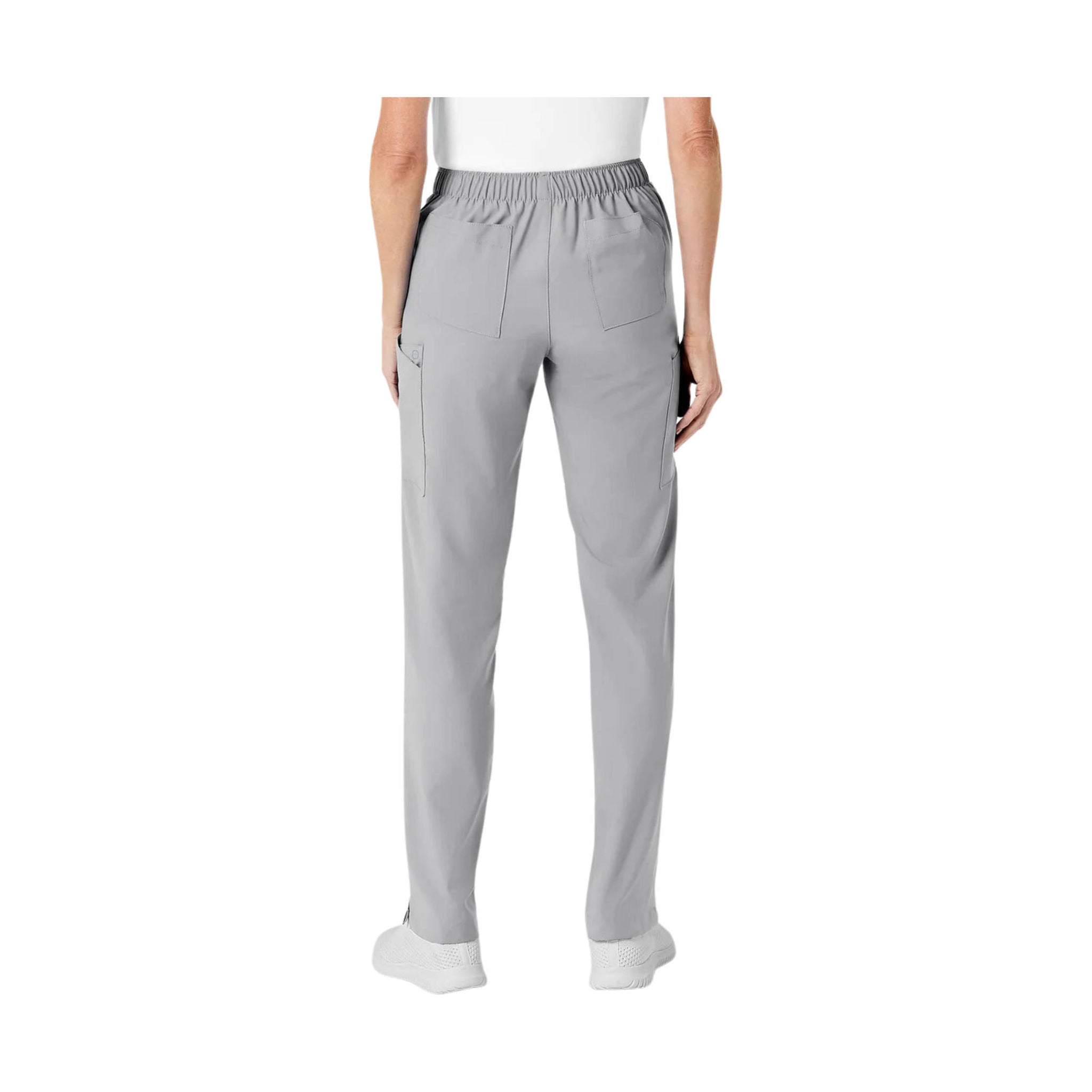 Wink Women's Flat Front Cargo Scrub Pant - Light Grey/Blue by Lenny's Shoe & Apparel