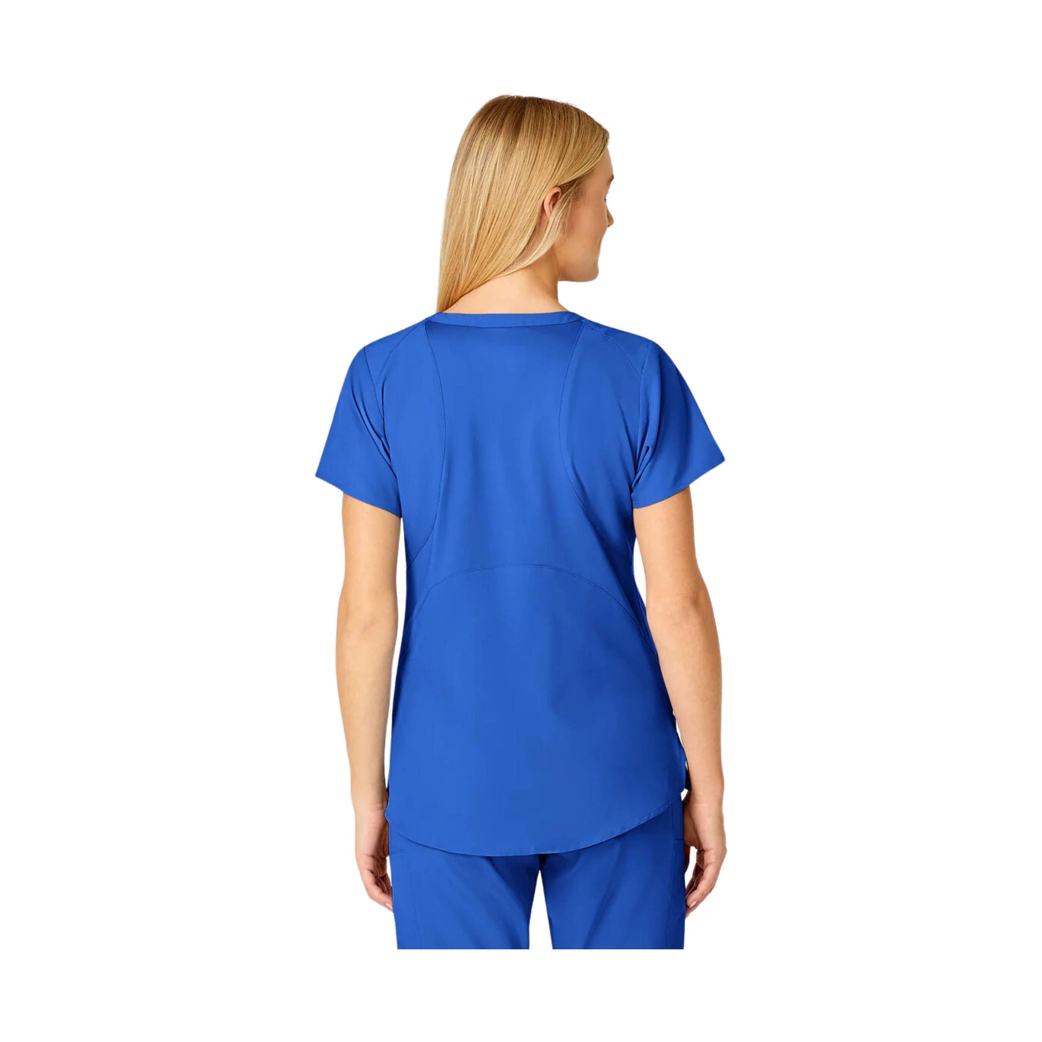 Wink Women's Flex Back Fashion V Neck Scrub Top - Royal by Lenny's Shoe & Apparel