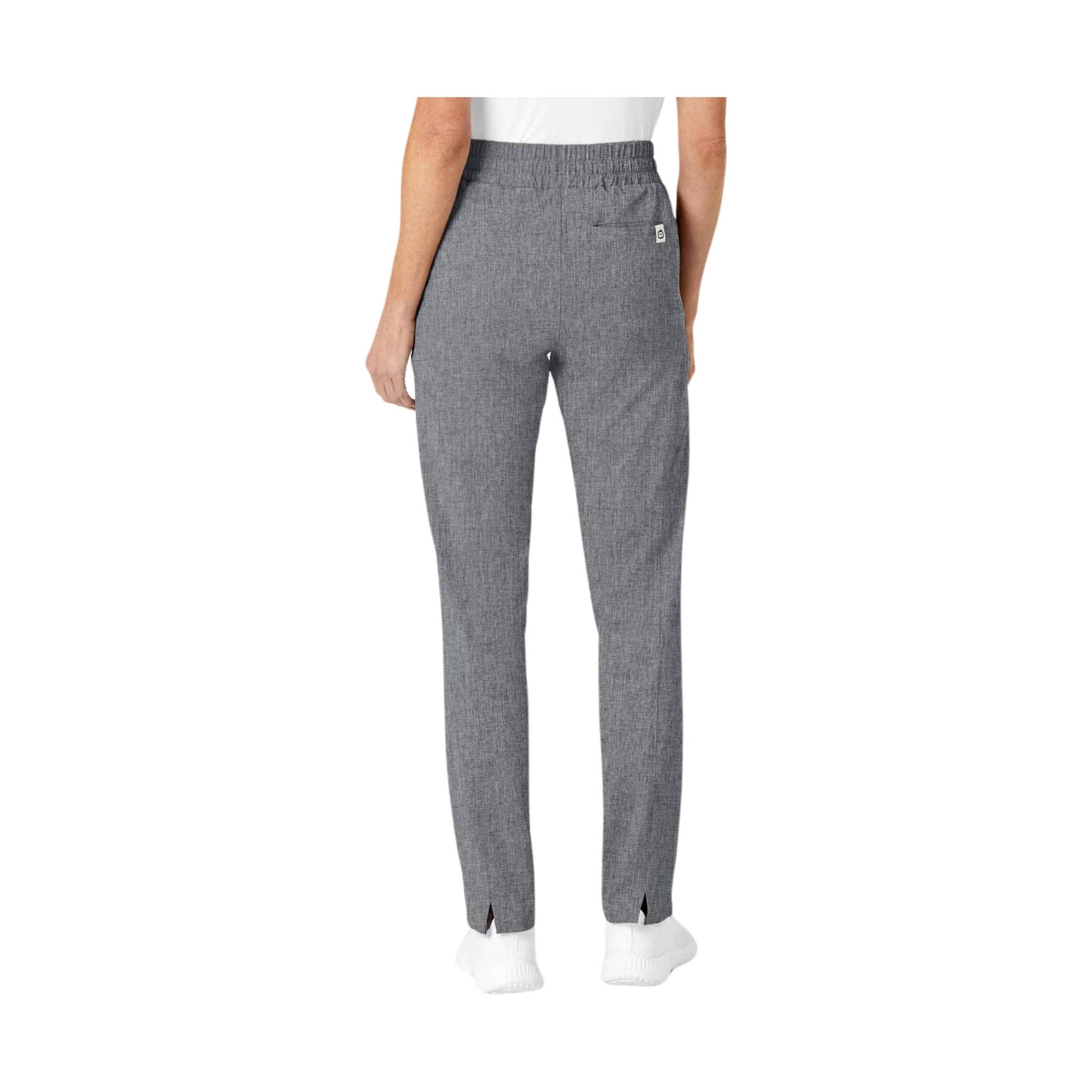Wink Women's High Waist Slim Leg Scrub Pant - Grey Heather by Lenny's Shoe & Apparel