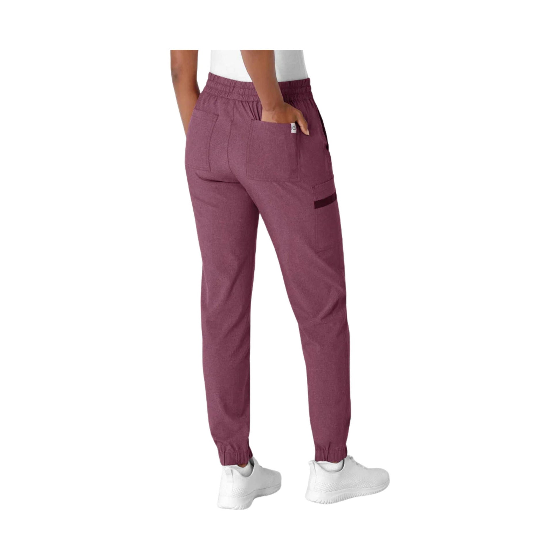 Wink Women's Jogger Scrub Pant - Wine Heather by Lenny's Shoe & Apparel