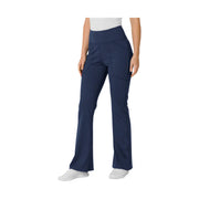 Wink Women's Knit Flare Yoga Scrub Pant - Navy