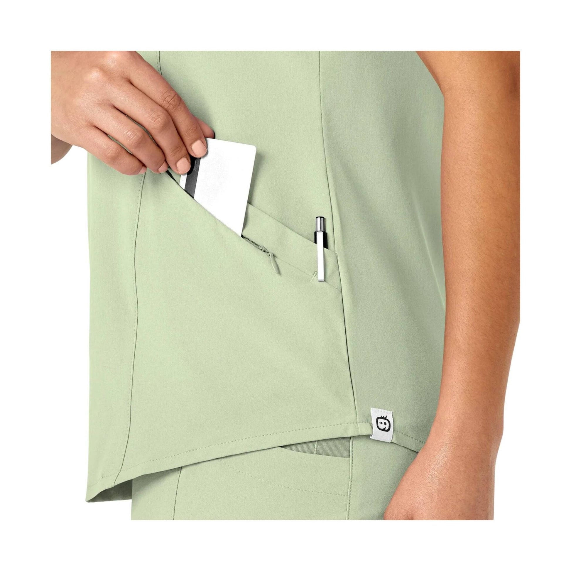 Wink Women's Renew V Neck Scrub Top - Fresh Mint by Lenny's Shoe & Apparel