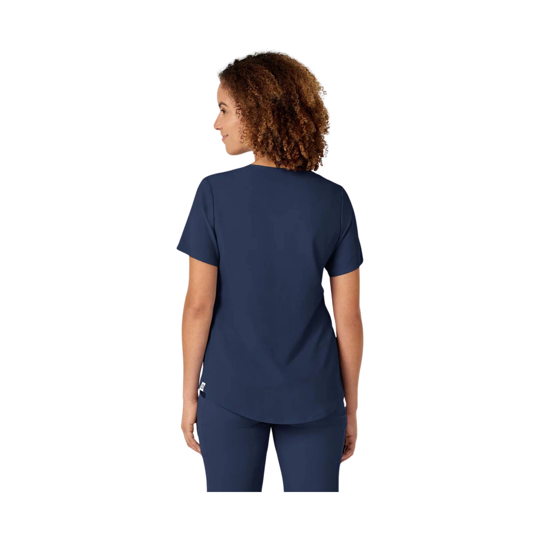 Wink Women's Renew V Neck Scrub Top - Navy by Lenny's Shoe & Apparel