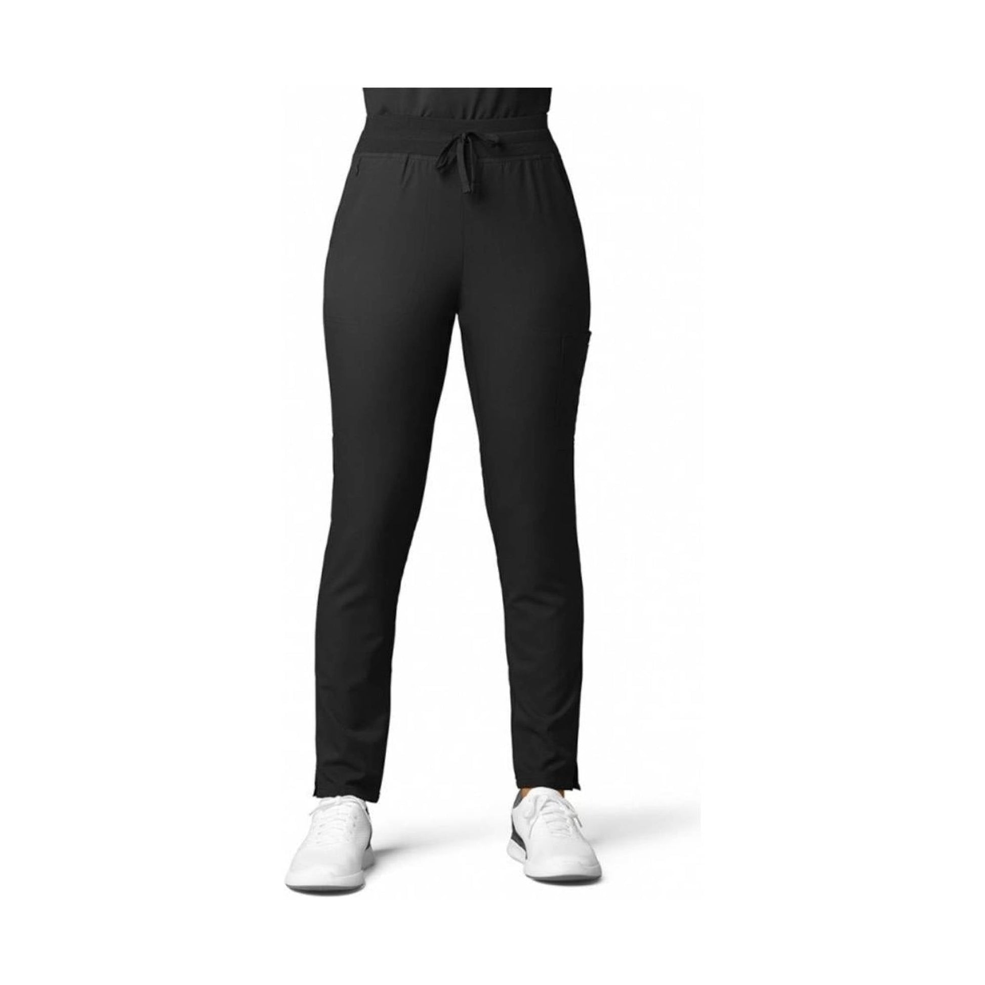 Wink Women's Thrive Cargo Straight Slim Leg Scrubs Pants - Black by Lenny's Shoe & Apparel