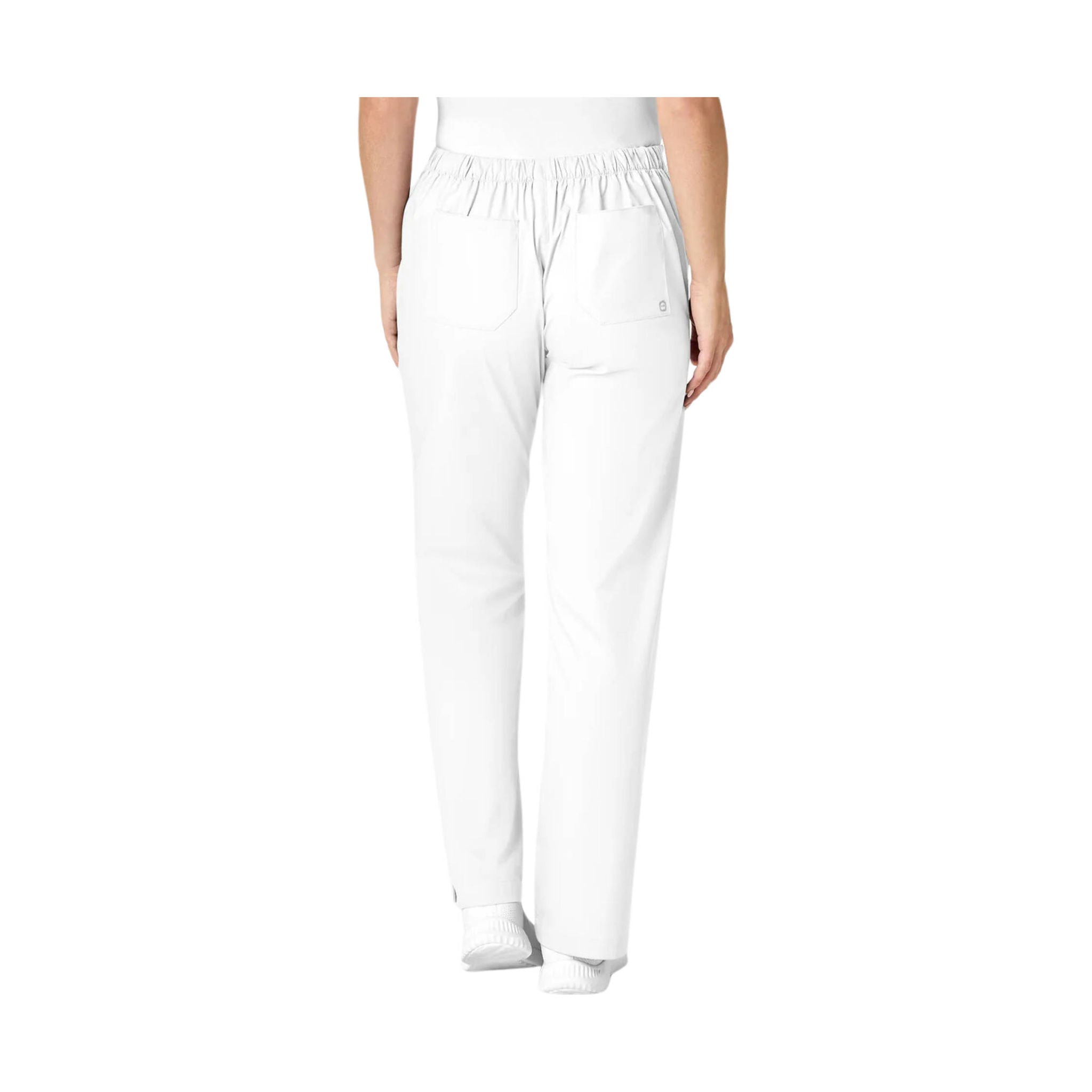 Wink Women's Work Flare Leg Scrub Pant - White