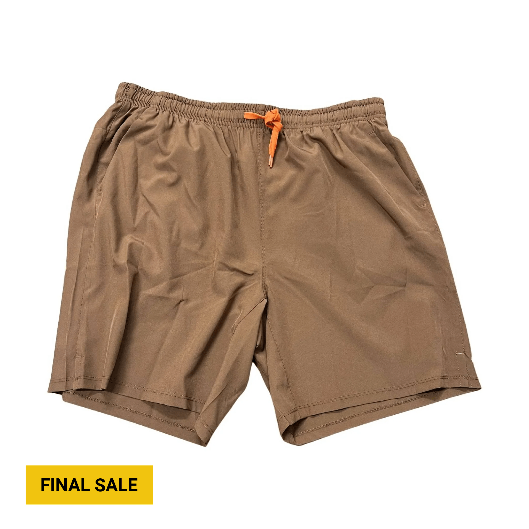 World Famous Men's Vicente Short - Dark Khaki/Orange by Lenny's Shoe & Apparel