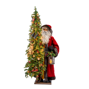 African American Father Christmas - Journey Burgundy - 57 Inch